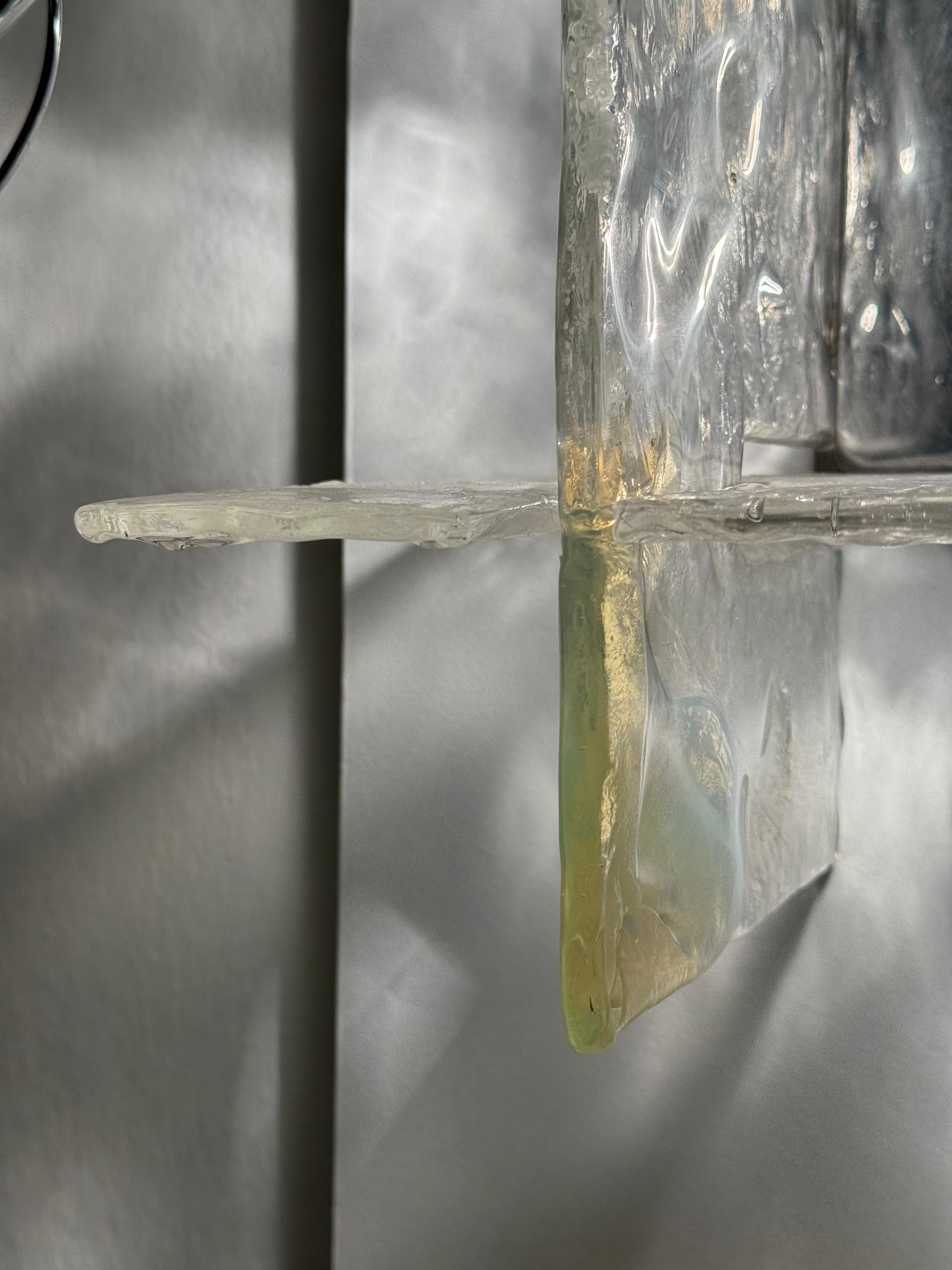 Carlo Nason Mazzega Lampada a Incasso LS 263 vetro iridescente Design Anni '60 in vendita 1