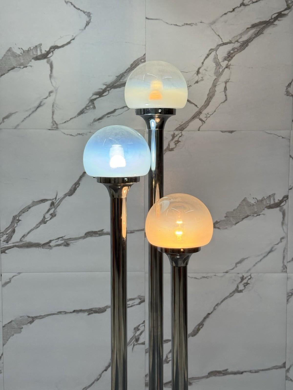 Italian Carlo Nason Mazzega Floor Lamp Design 1970s Modernism For Sale