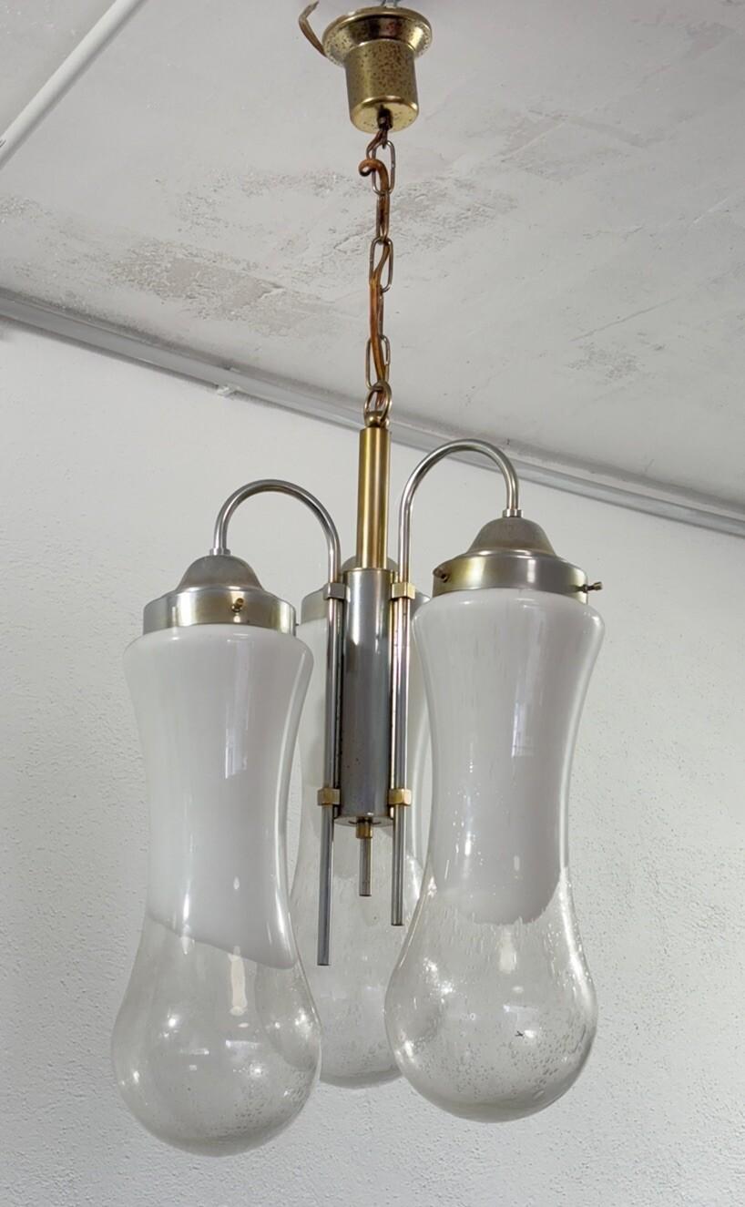 Carlo Nason Mazzega Lampadario Murano Design 1970’s Modernariato in vendita 3