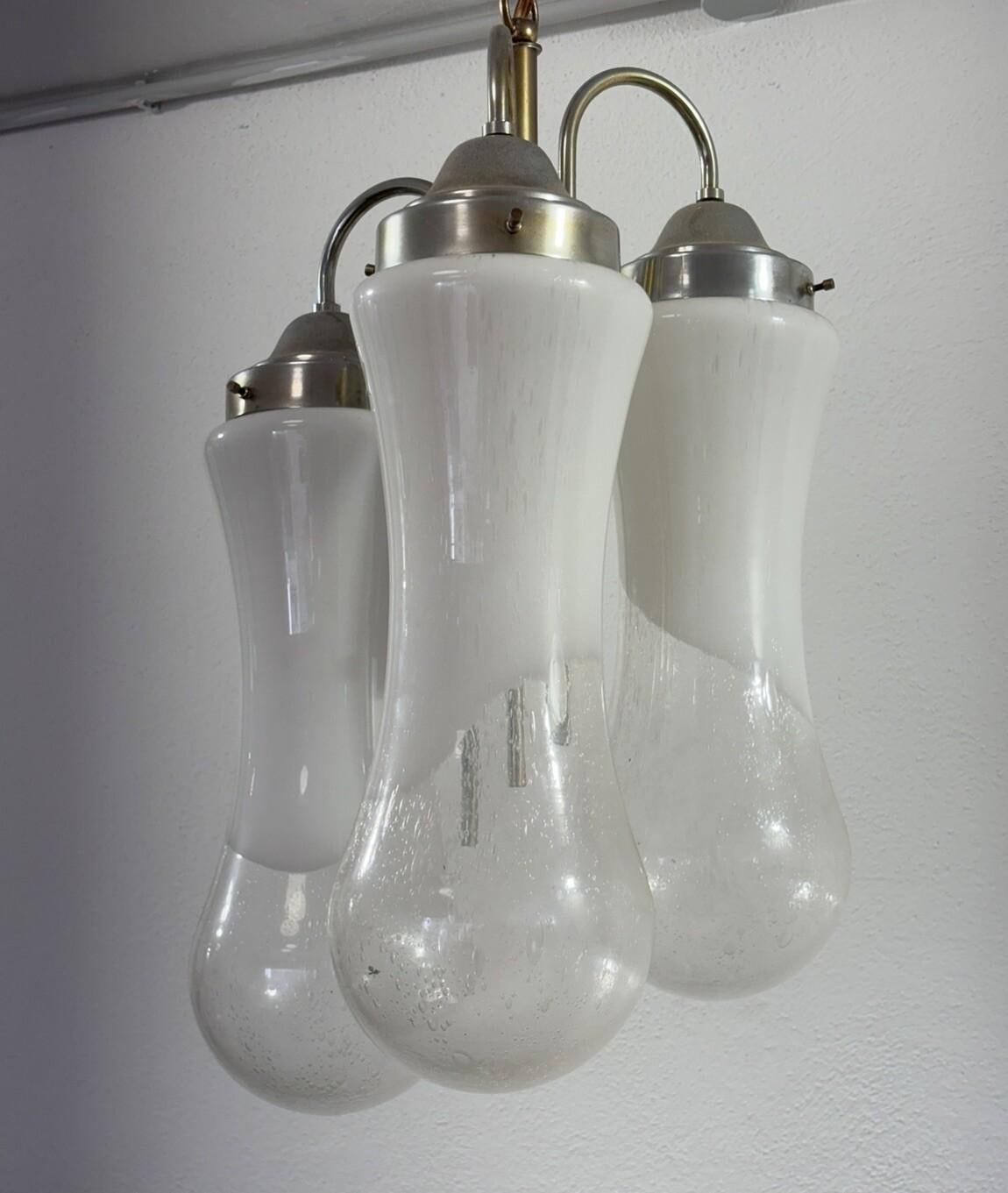 Italian Carlo Nason Mazzega Lampadario Murano Design 1970’s Modernariato in vendita