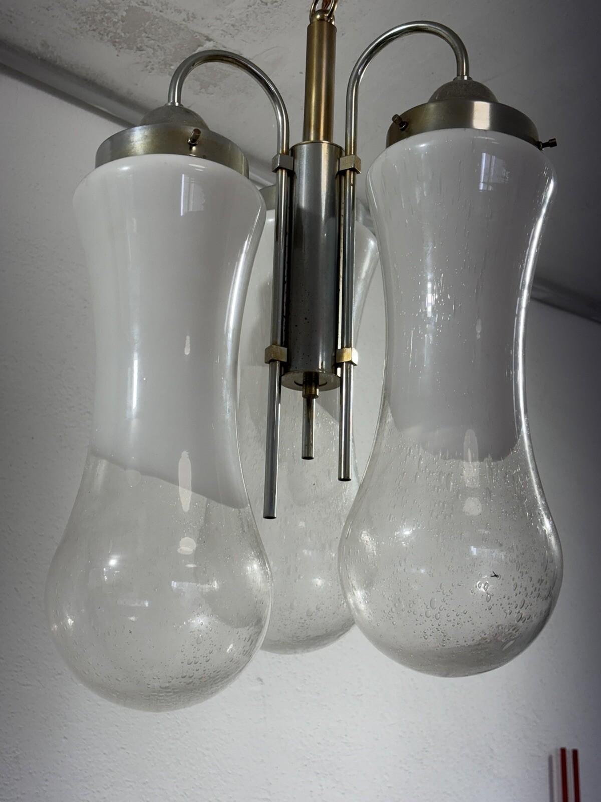 Carlo Nason Mazzega Lampadario Murano Design 1970’s Modernariato In condizioni ottime in vendita a Taranto, IT