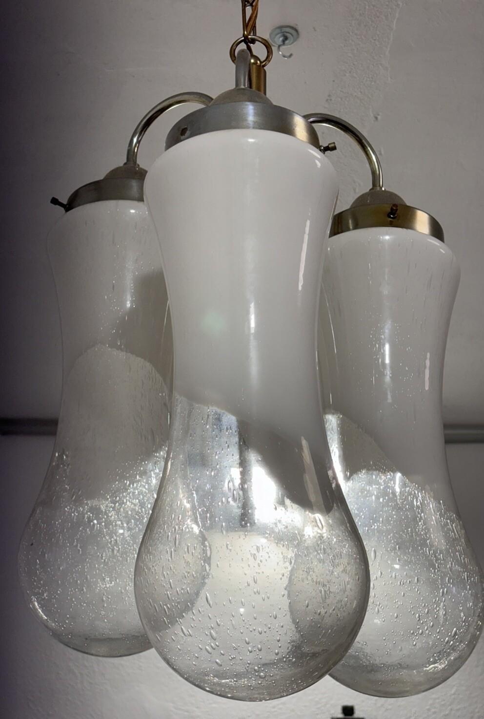 Late 20th Century Carlo Nason Mazzega Lampadario Murano Design 1970’s Modernariato in vendita