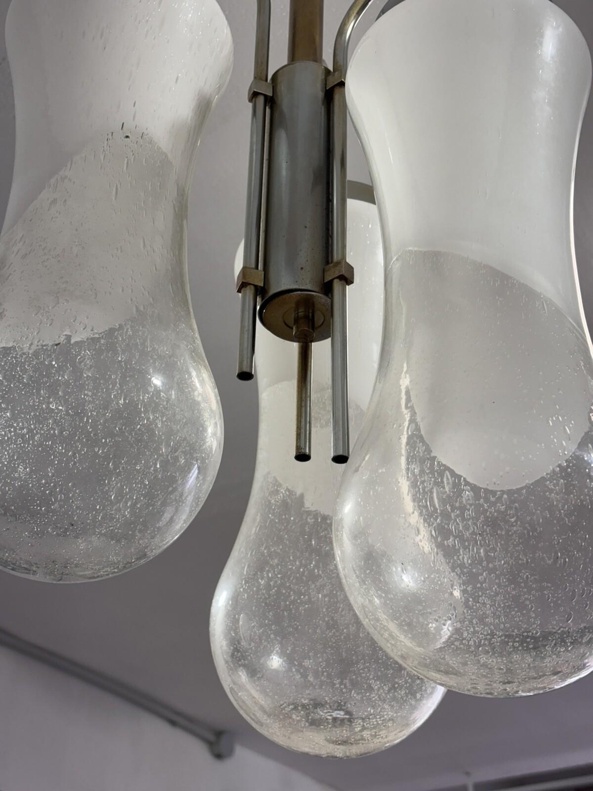 Carlo Nason Mazzega Lampadario Murano Design 1970’s Modernariato in vendita 2