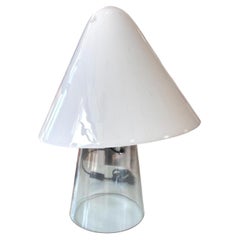 Carlo Nason Mazzega Mushroom Big Table Lamp Murano's Glass 1970's