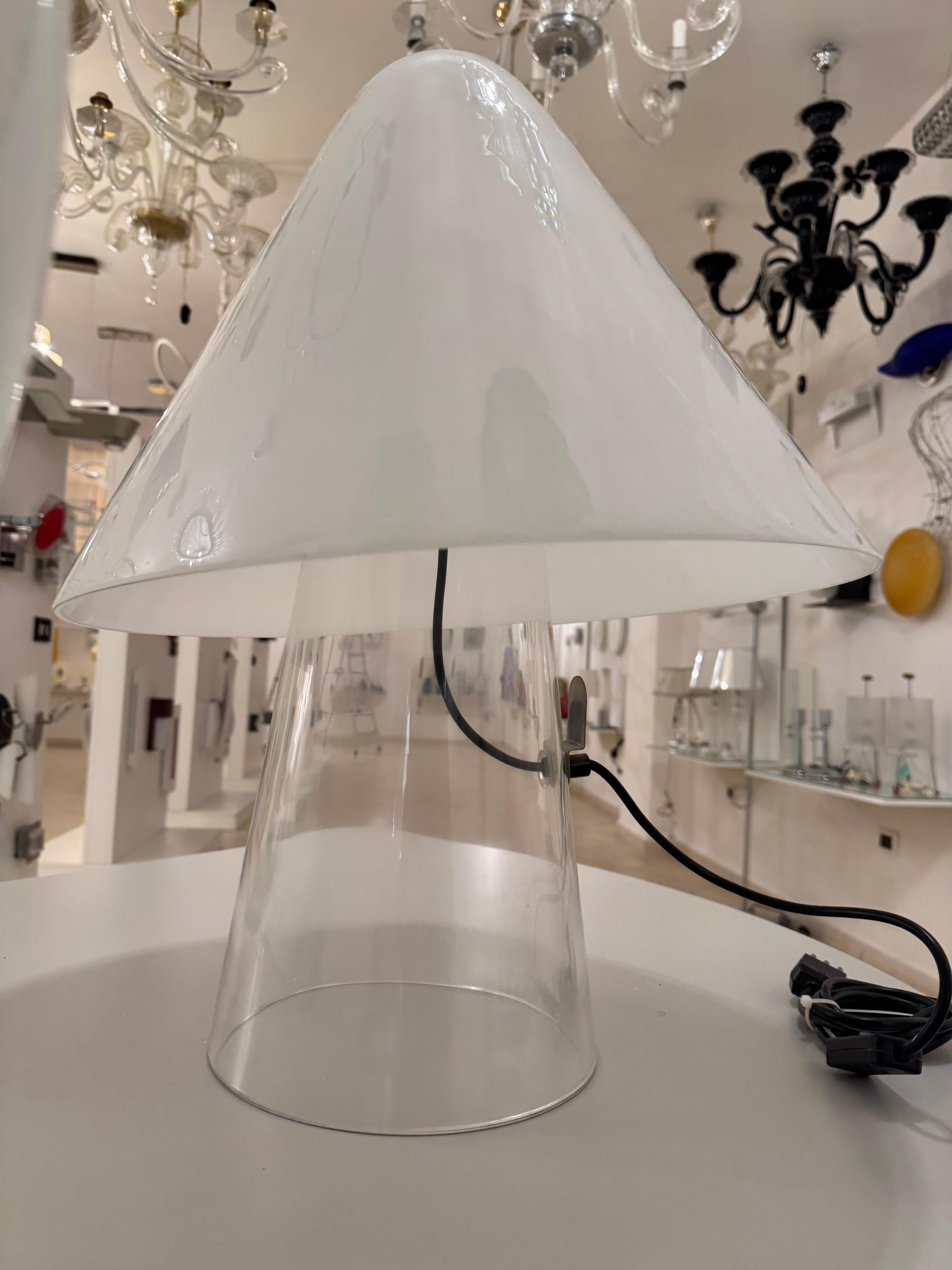 Carlo Nason Mazzega Mushroom Lampada da tavolo fungo Anni '70 Design Rarissimo in vendita 3