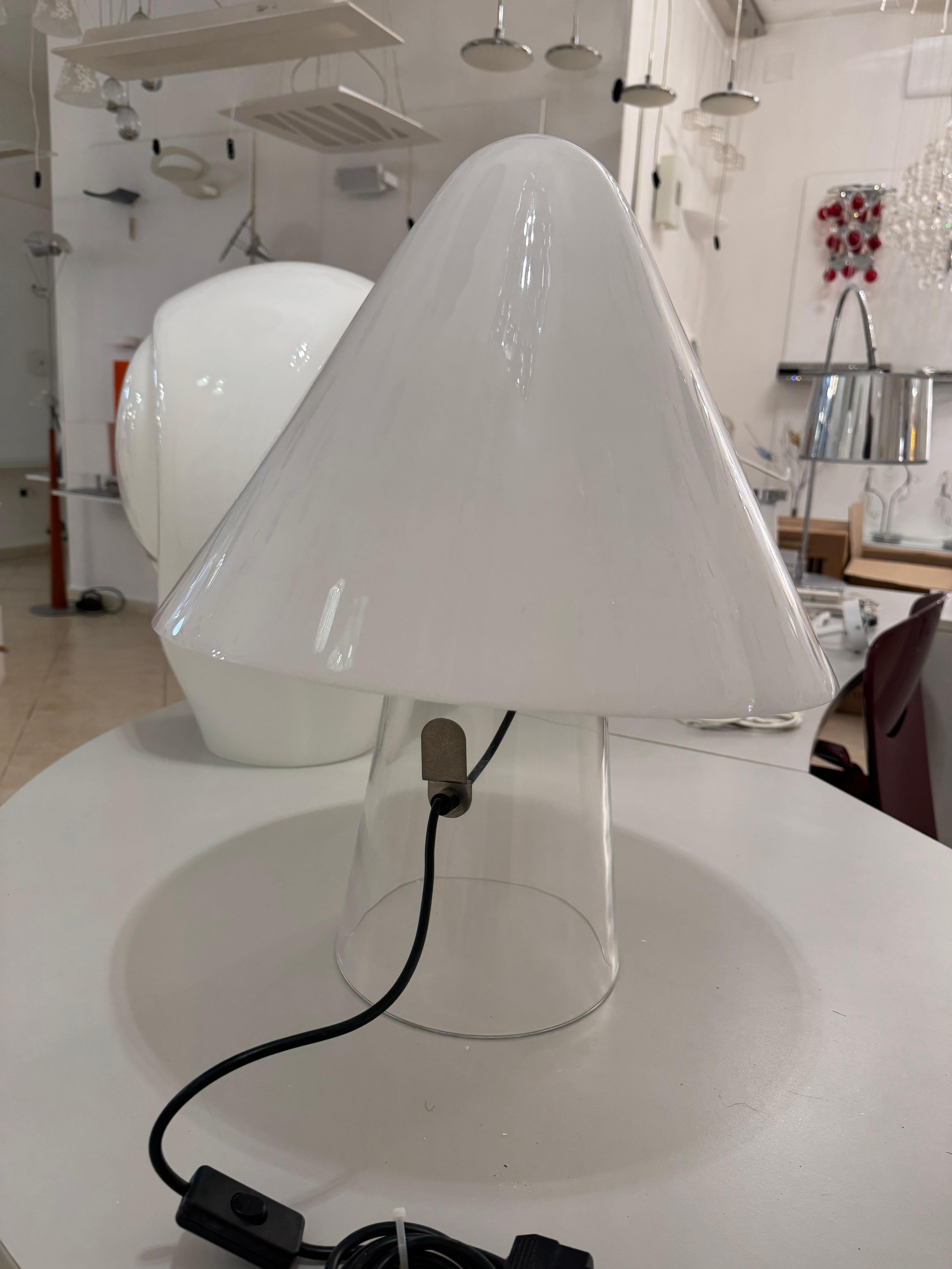 Fine XX secolo Carlo Nason Mazzega Mushroom Lampada da tavolo fungo Anni '70 Design Rarissimo in vendita