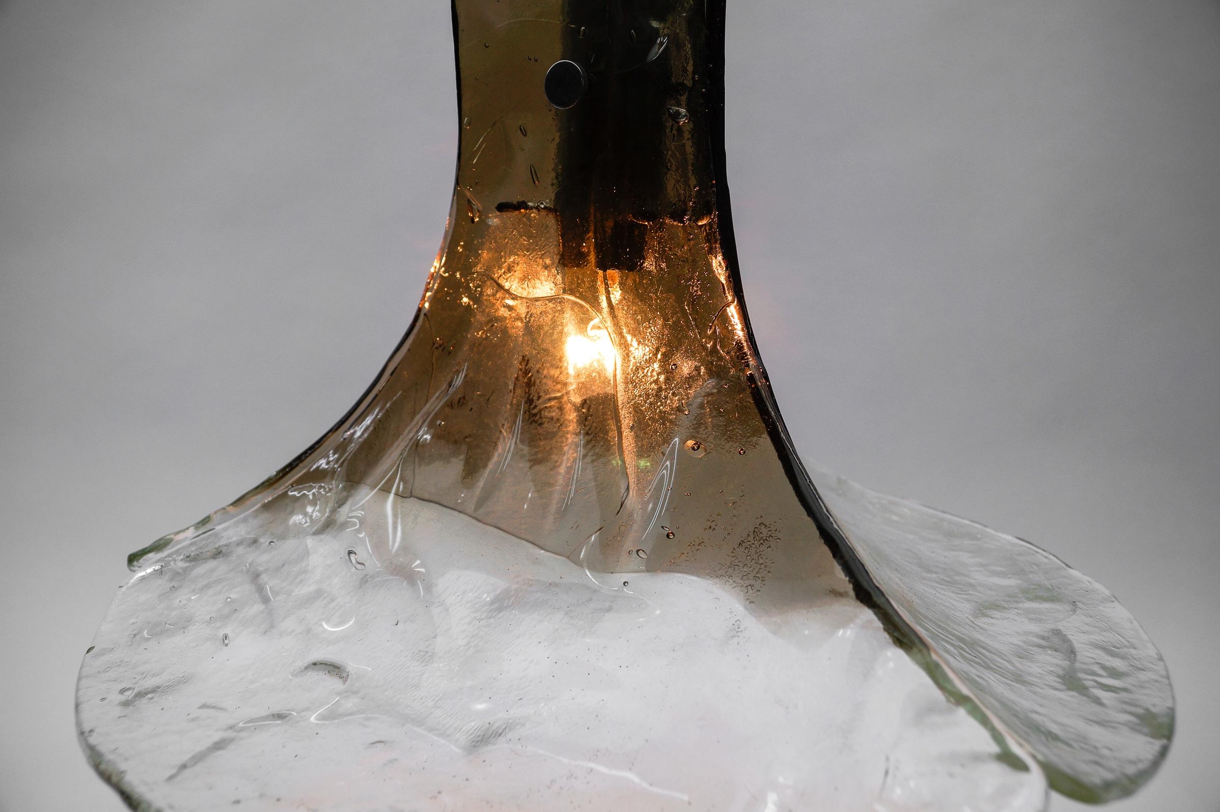 Carlo Nason Mazzega Pendant Lamp for J.T. Kalmar in Murano Glass, 1970s For Sale 8