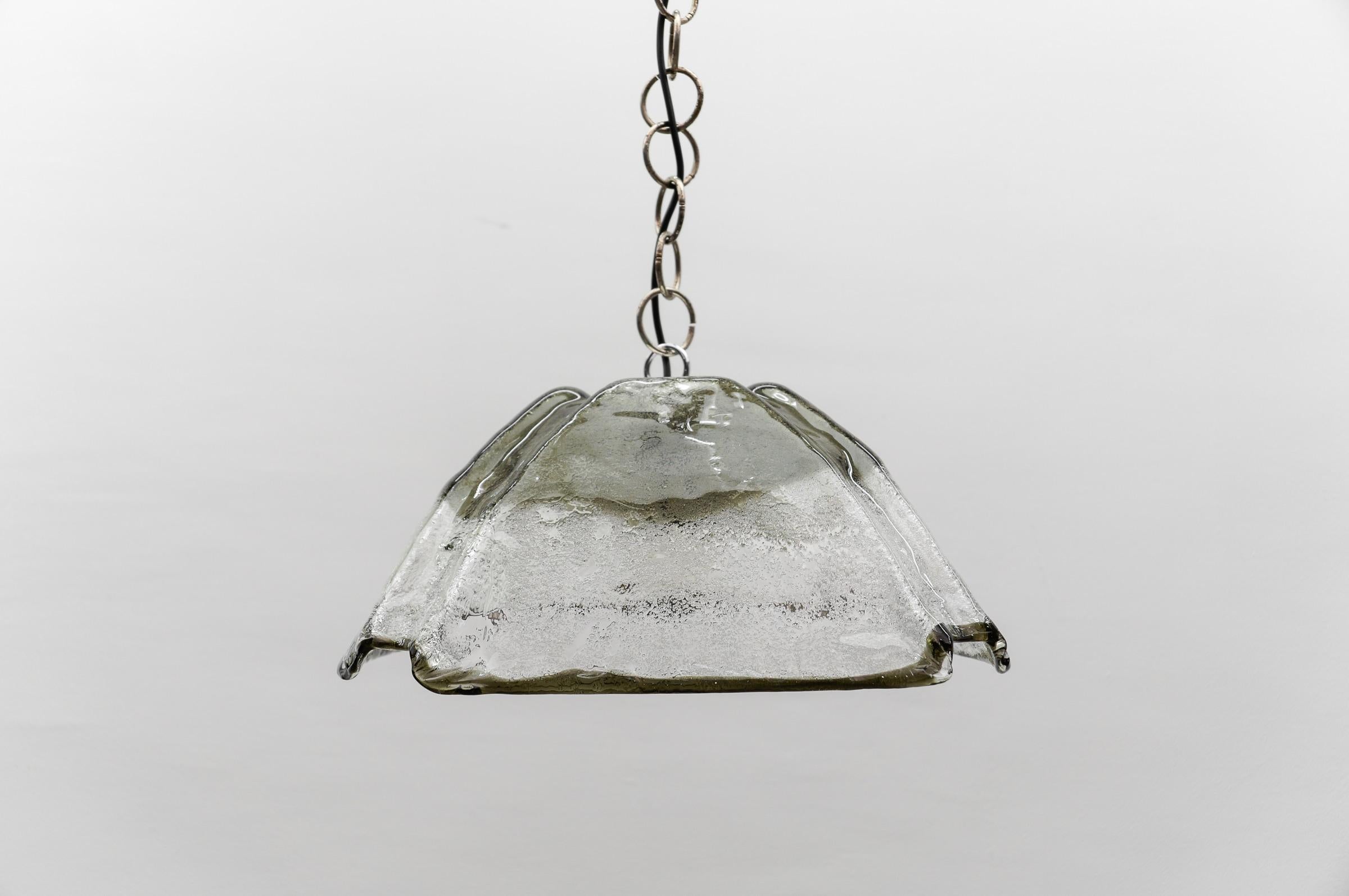 Allemand Lampe à suspension Carlo Nason Mazzega pour J.T. Murano en verre de Murano, 1970 en vente