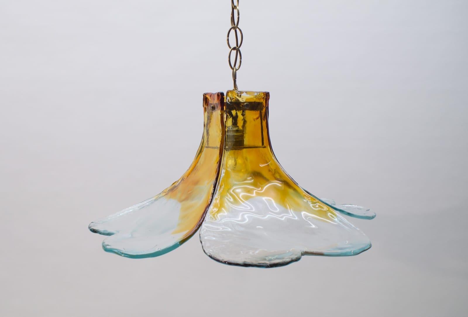 Carlo Nason Mazzega Pendant Lamp for J.T. Kalmar in Murano Glass, 1970s In Good Condition For Sale In Nürnberg, Bayern