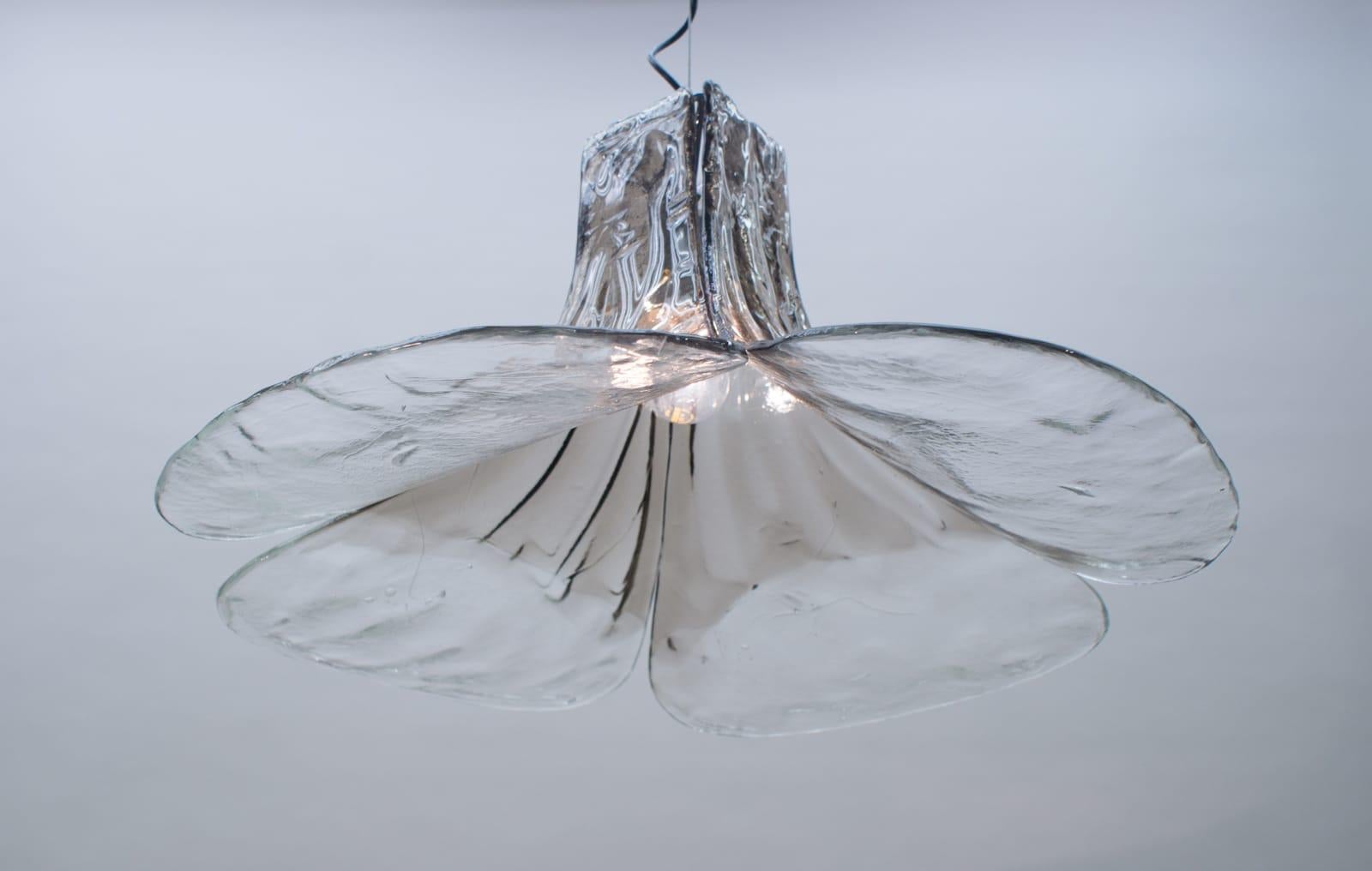 Mid-20th Century Carlo Nason Mazzega Pendant Lamp for J.T. Kalmar in Murano Glass, 1970s