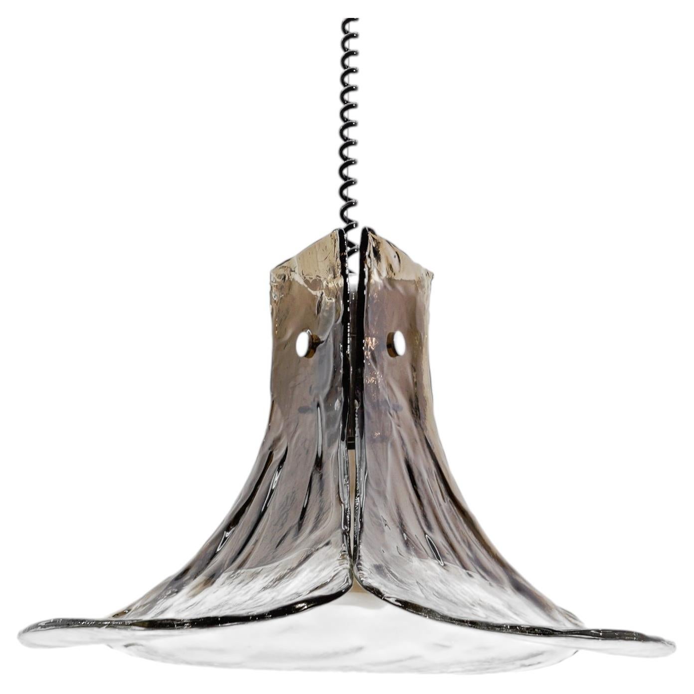 Lampada a sospensione Carlo Nason Mazzega per J.AT&T. Kalmar in vetro di Murano, anni '70 in vendita