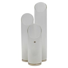 Lampe de table Carlo Nason Mazzega en métal chromé et verre de Murano, 1970, Italie  Voiture rare