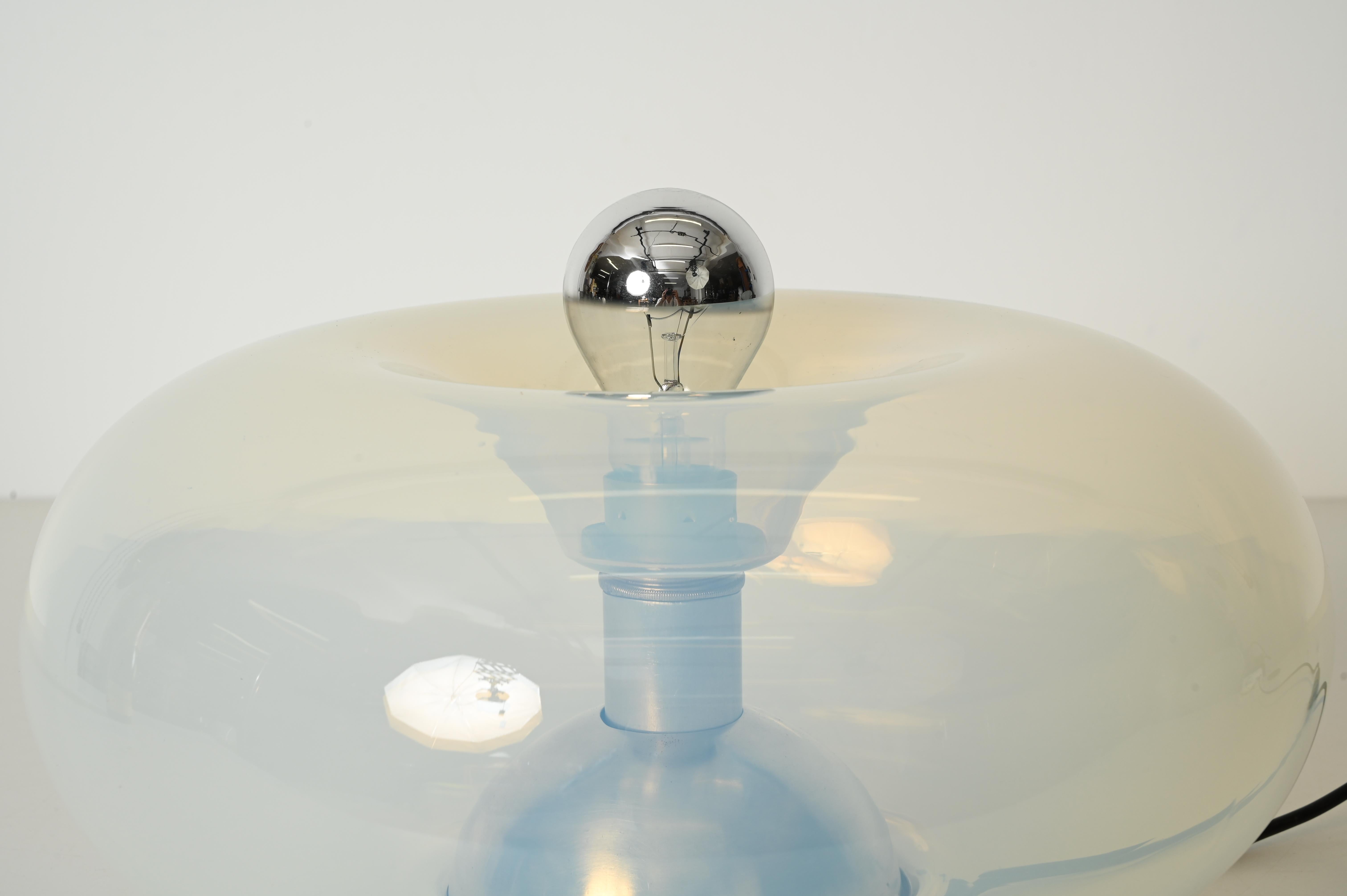 Carlo Nason Medusa Tischleuchte aus perlglänzendem Murano Glas für Leucos, Italien 1960 im Angebot 3