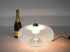 Carlo Nason Medusa Table Lamp in Pearlescent Murano Glass for Leucos, Italy 1960