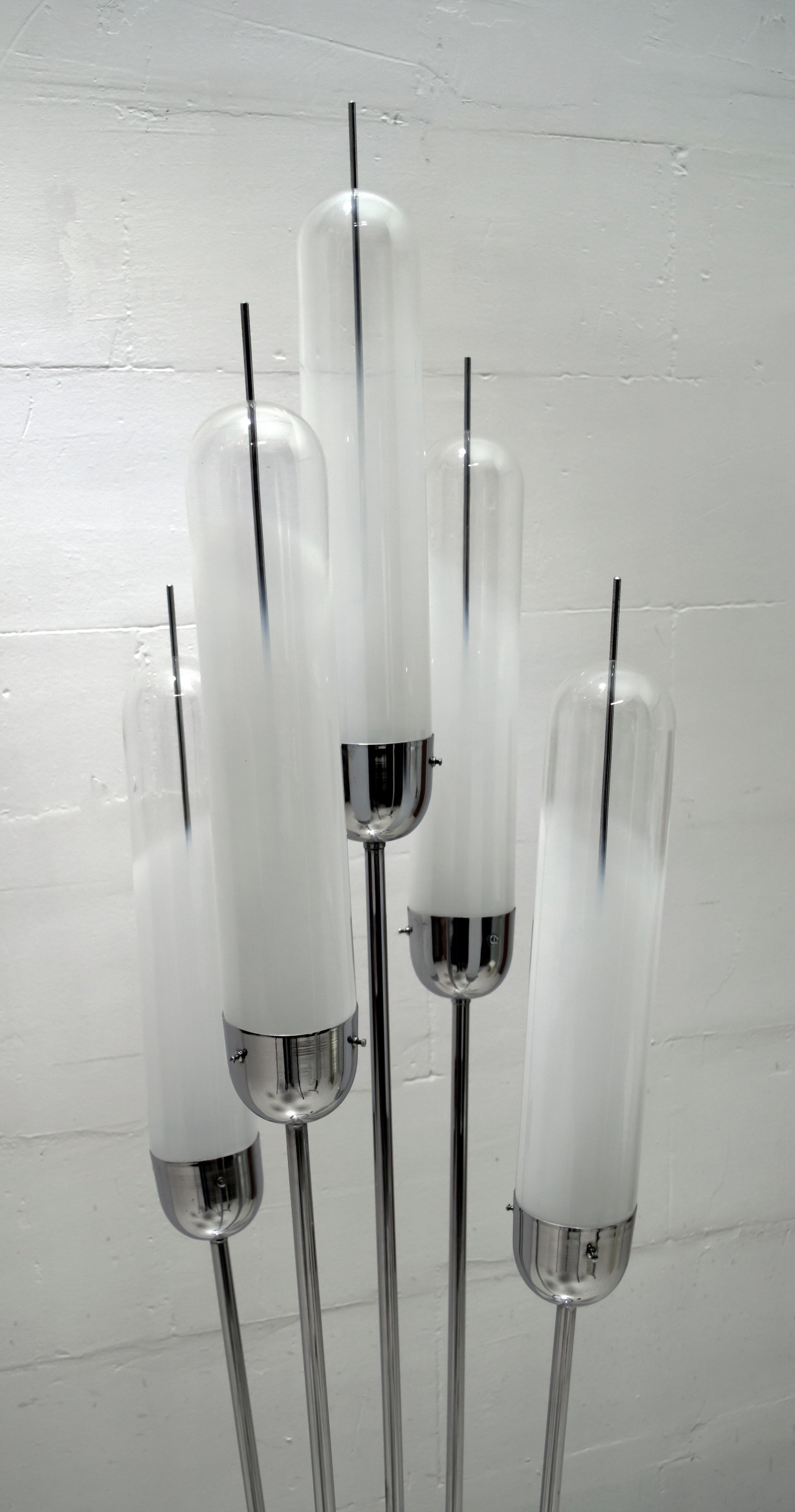 Carlo Nason Mid-Century Modern Floor Lamp Blown Glass for Mazzega, 1970s 3