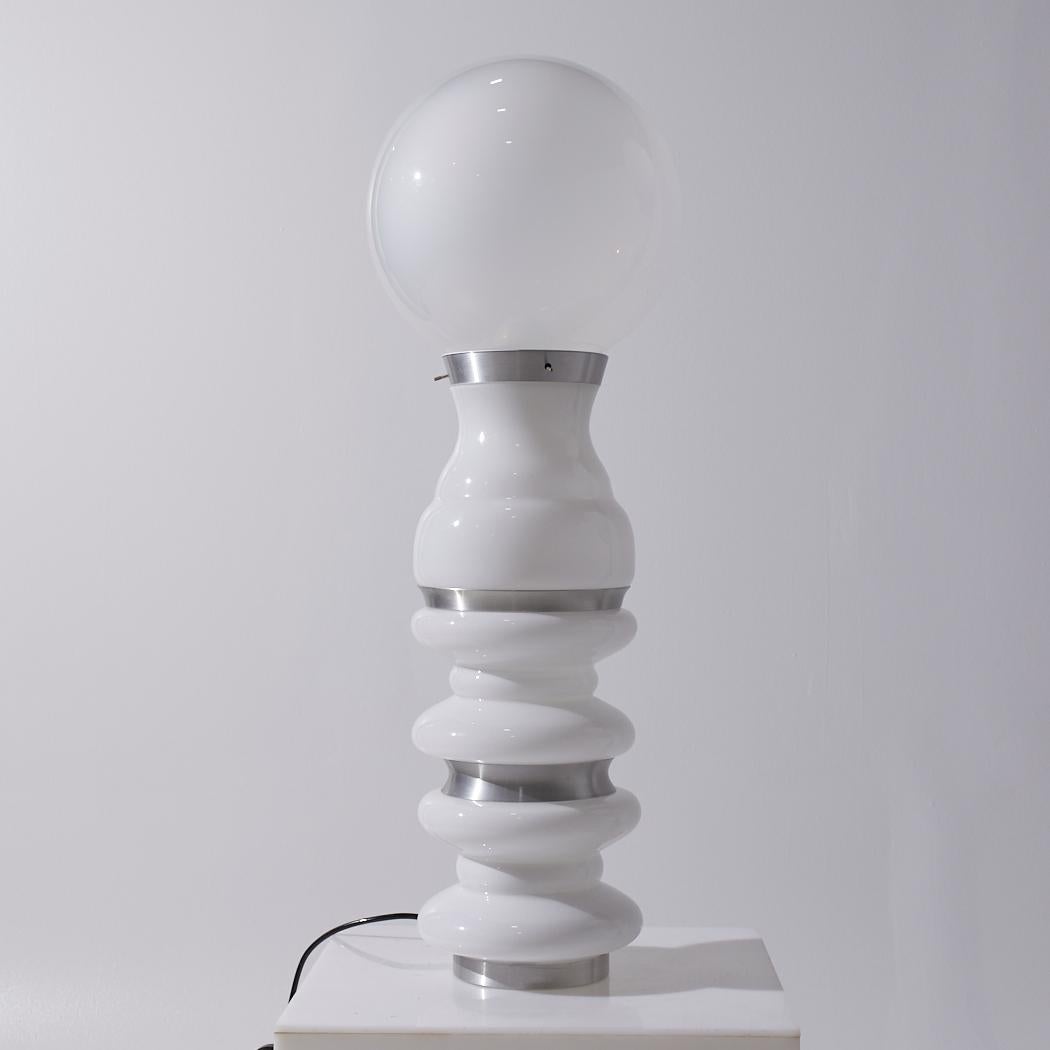 Italian Carlo Nason Mid Century Murano Glass Lamp For Sale