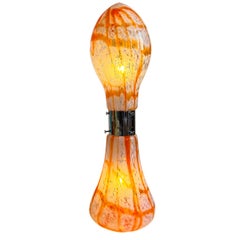 Carlo Nason Model Lipstick, Floor lamp made by  Mazzega 60`s