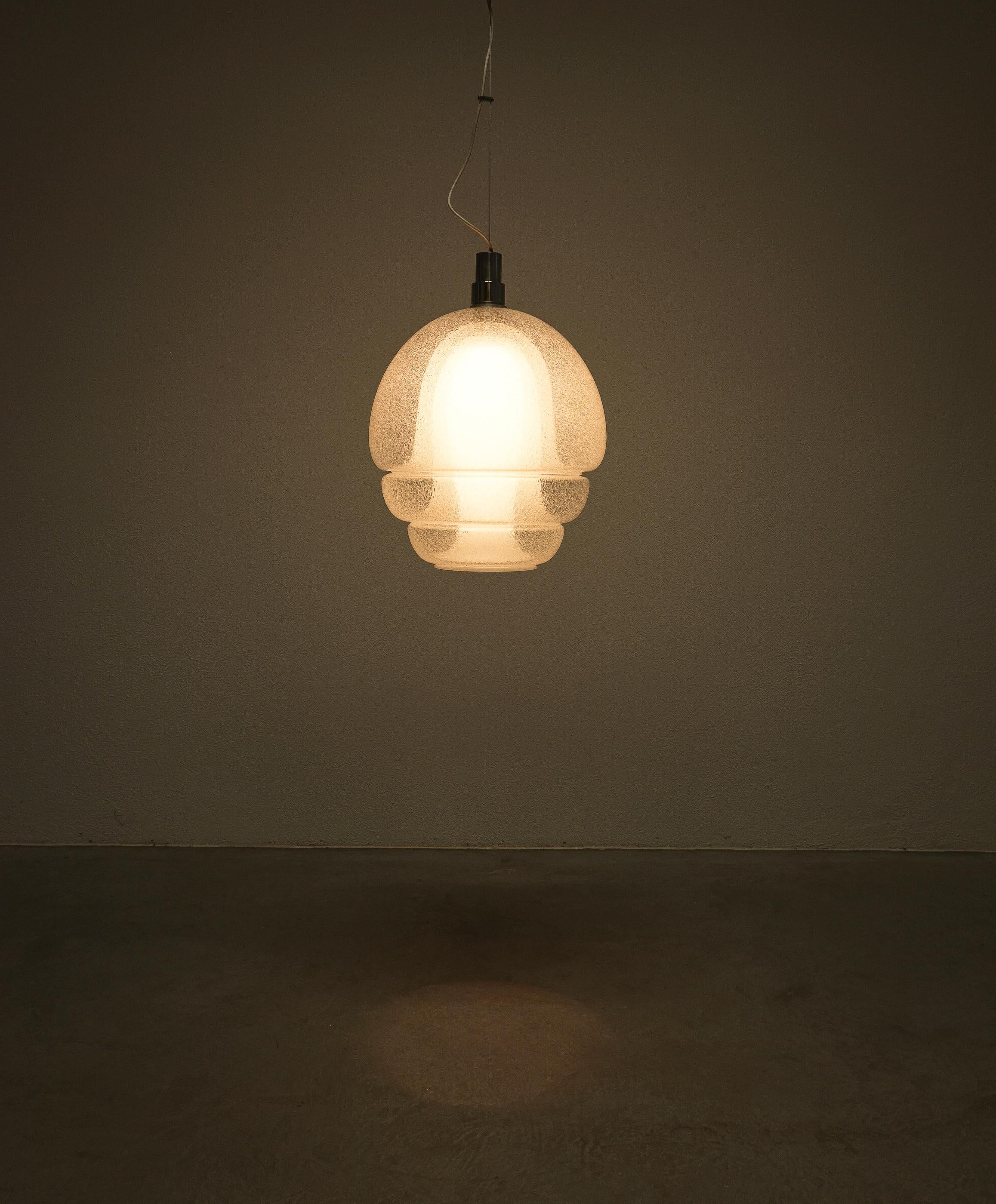 Mid-Century Modern Carlo Nason Model No 134 Medusa Pulegoso Glass Lamp Mazzega, Italie, 1969 en vente