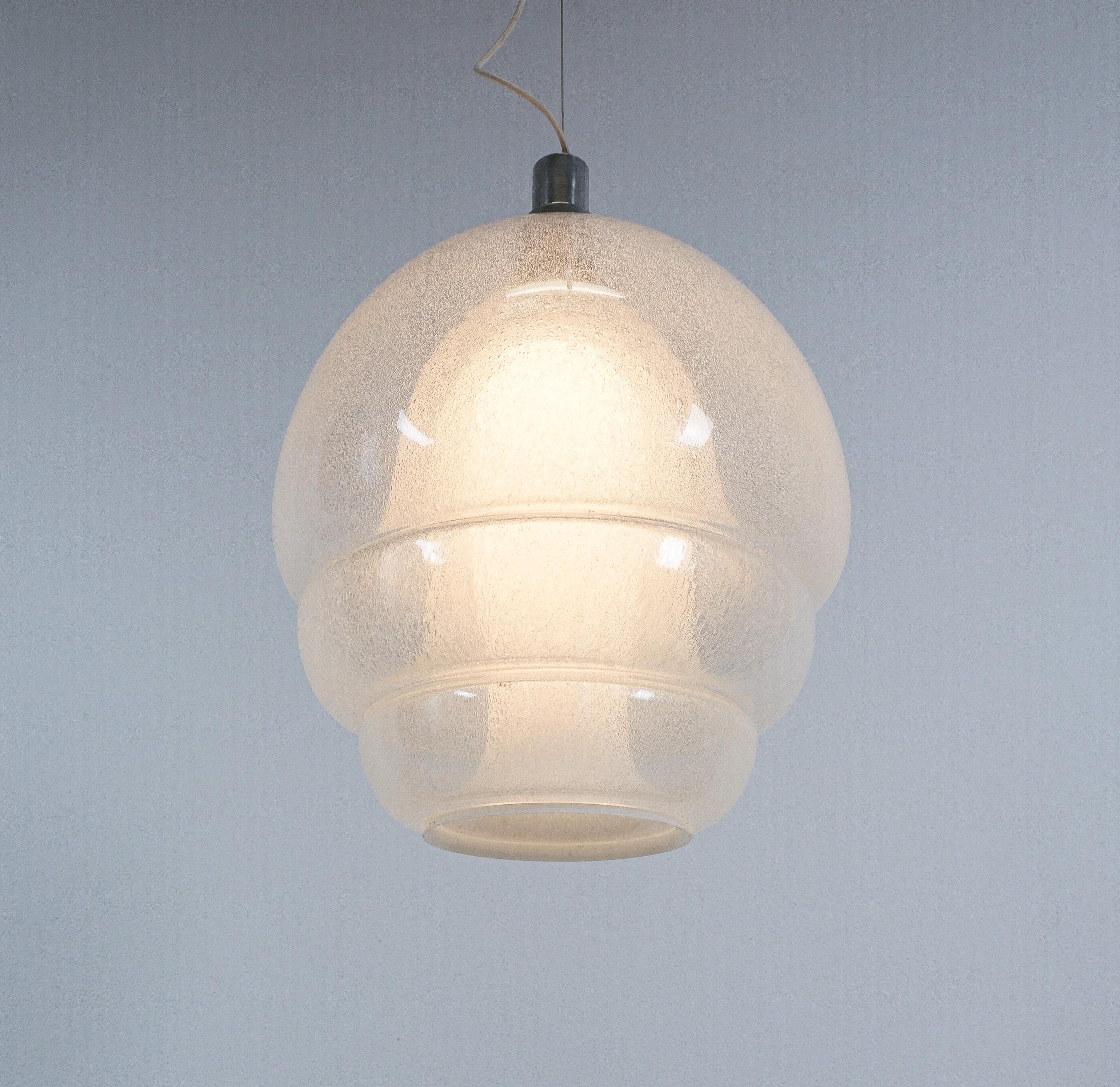 Carlo Nason Model No 134 Medusa Pulegoso Glass Lamp Mazzega, Italie, 1969 Bon état - En vente à Vienna, AT