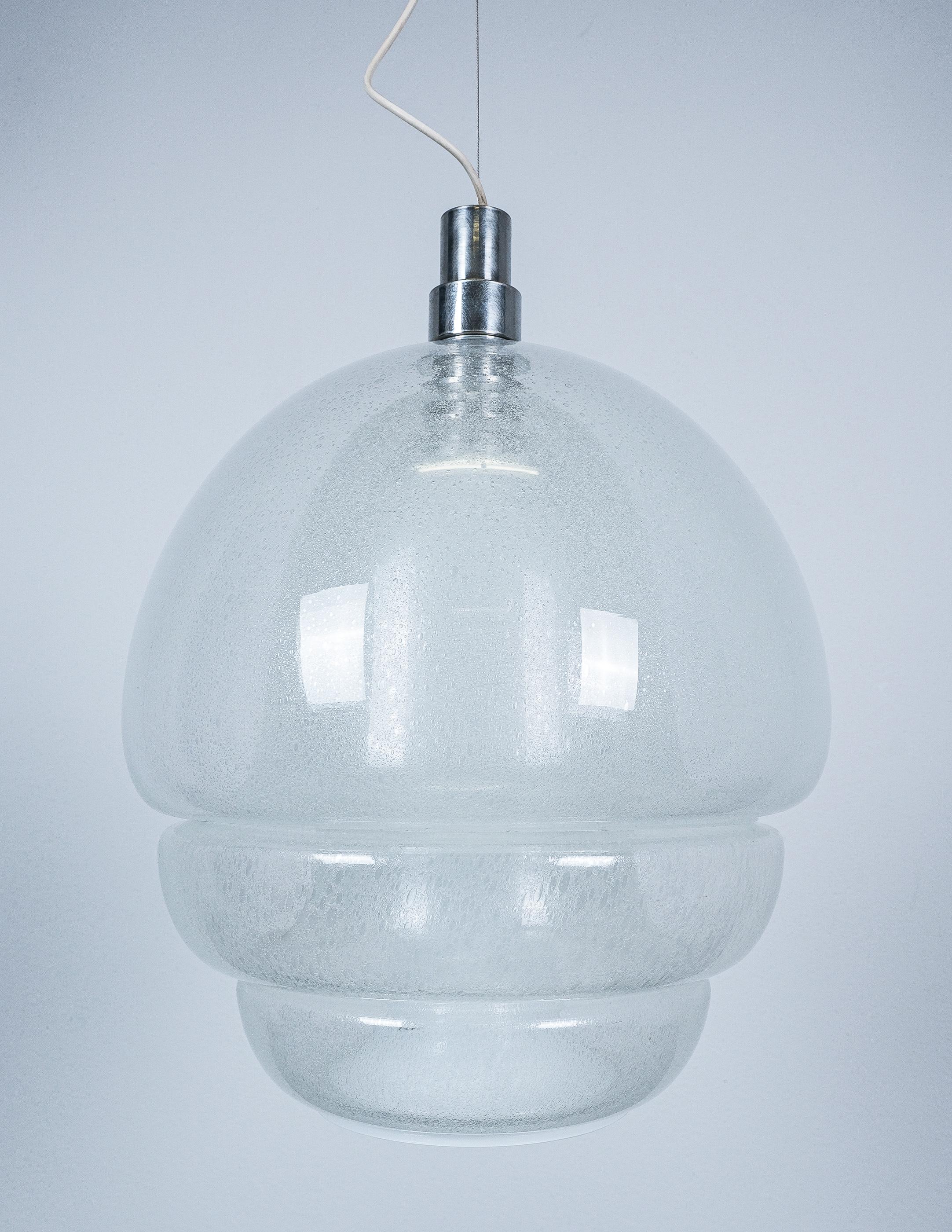 Milieu du XXe siècle Carlo Nason Model No 134 Medusa Pulegoso Glass Lamp Mazzega, Italie, 1969 en vente