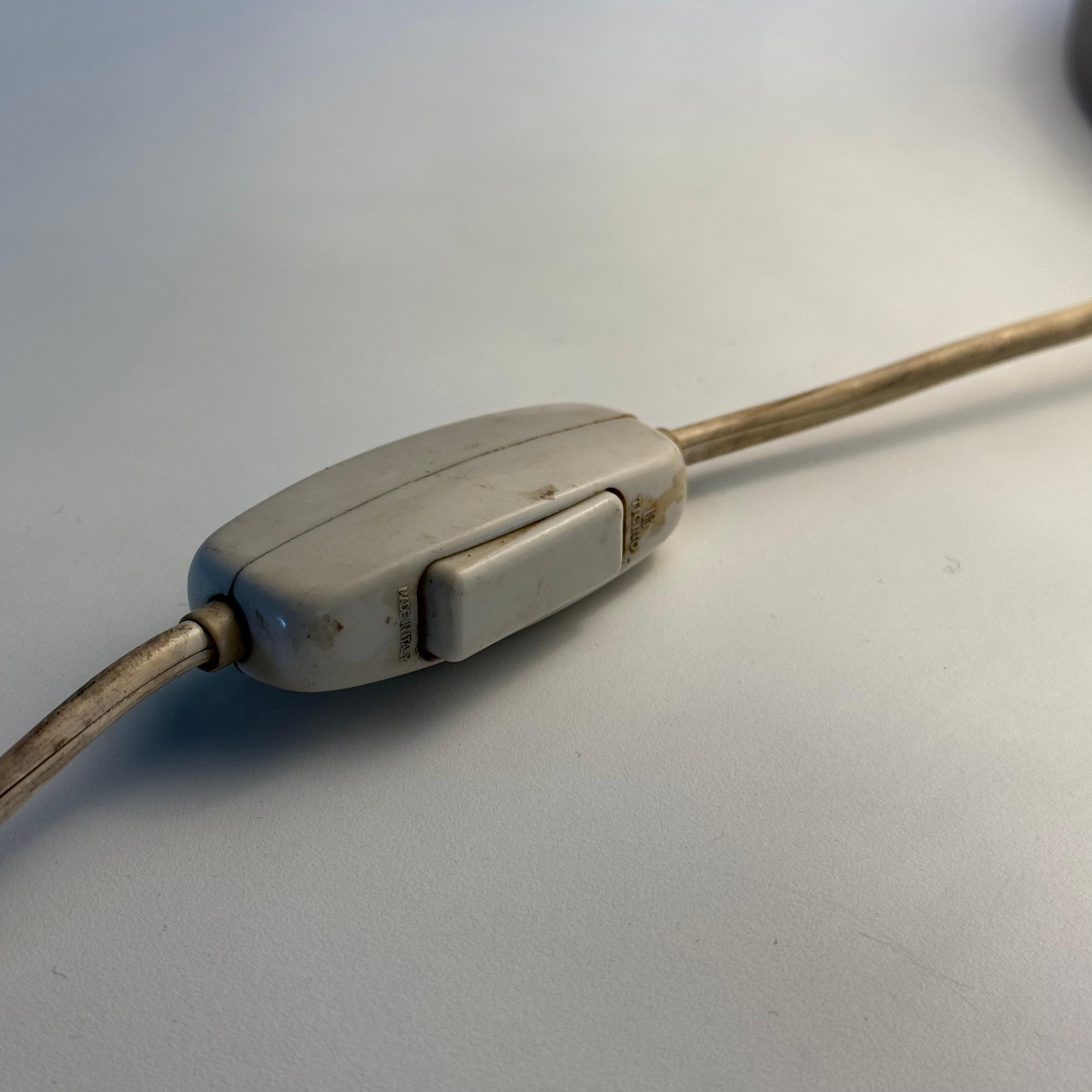 Carlo Nason Model LT328 Italian Table Lamp, Pulegoso Glass, 1970s, Labeled For Sale 12