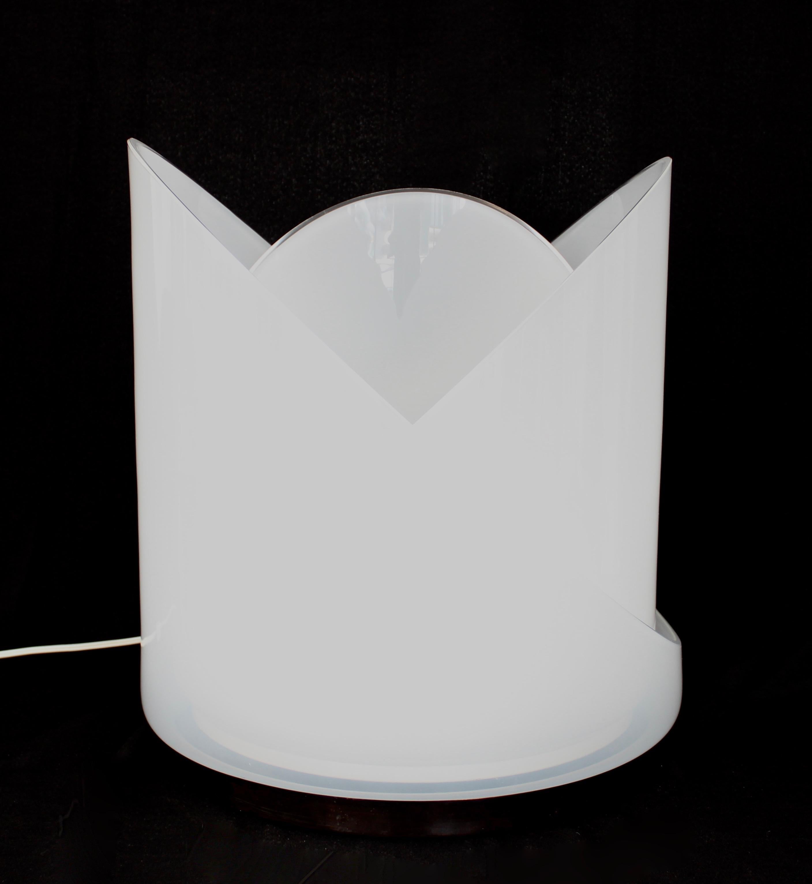 Carlo Nason Model T300 Modulable Italian Sculptural Glass Table Lamp Mazzega 2