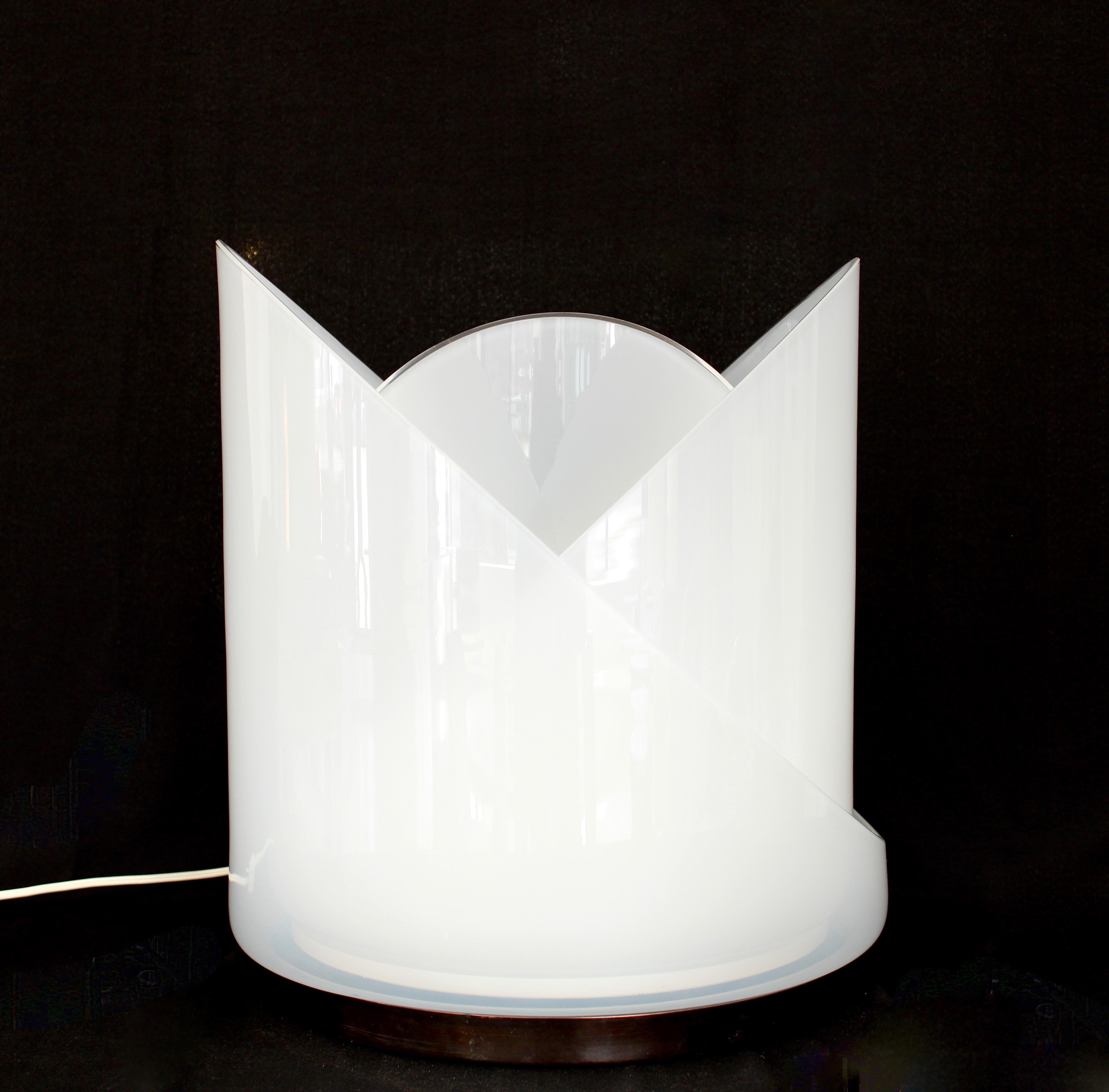 Carlo Nason Model T300 Modulable Italian Sculptural Glass Table Lamp Mazzega 3