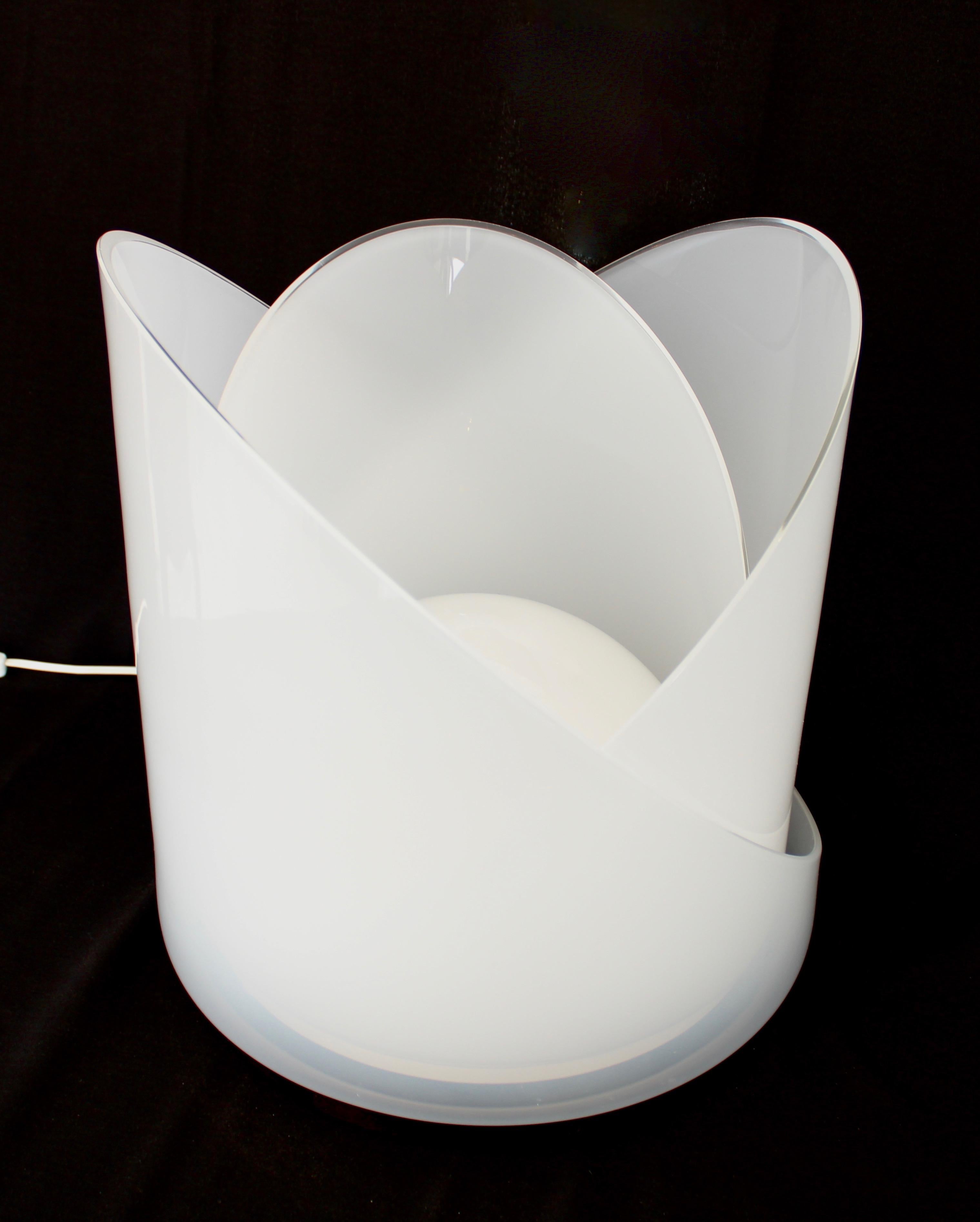 Carlo Nason Model T300 Modulable Italian Sculptural Glass Table Lamp Mazzega 4