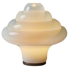 Carlo Nason Murano Glass "Lotus" Lamp for Mazzega