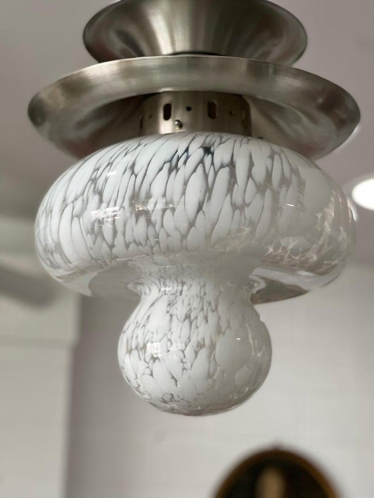 Italian Carlo Nason Murano Glass Pendant Lamp For Sale