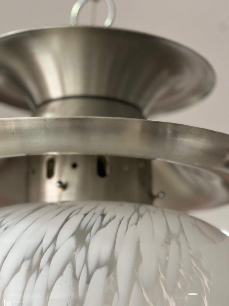 Late 20th Century Carlo Nason Murano Glass Pendant Lamp For Sale