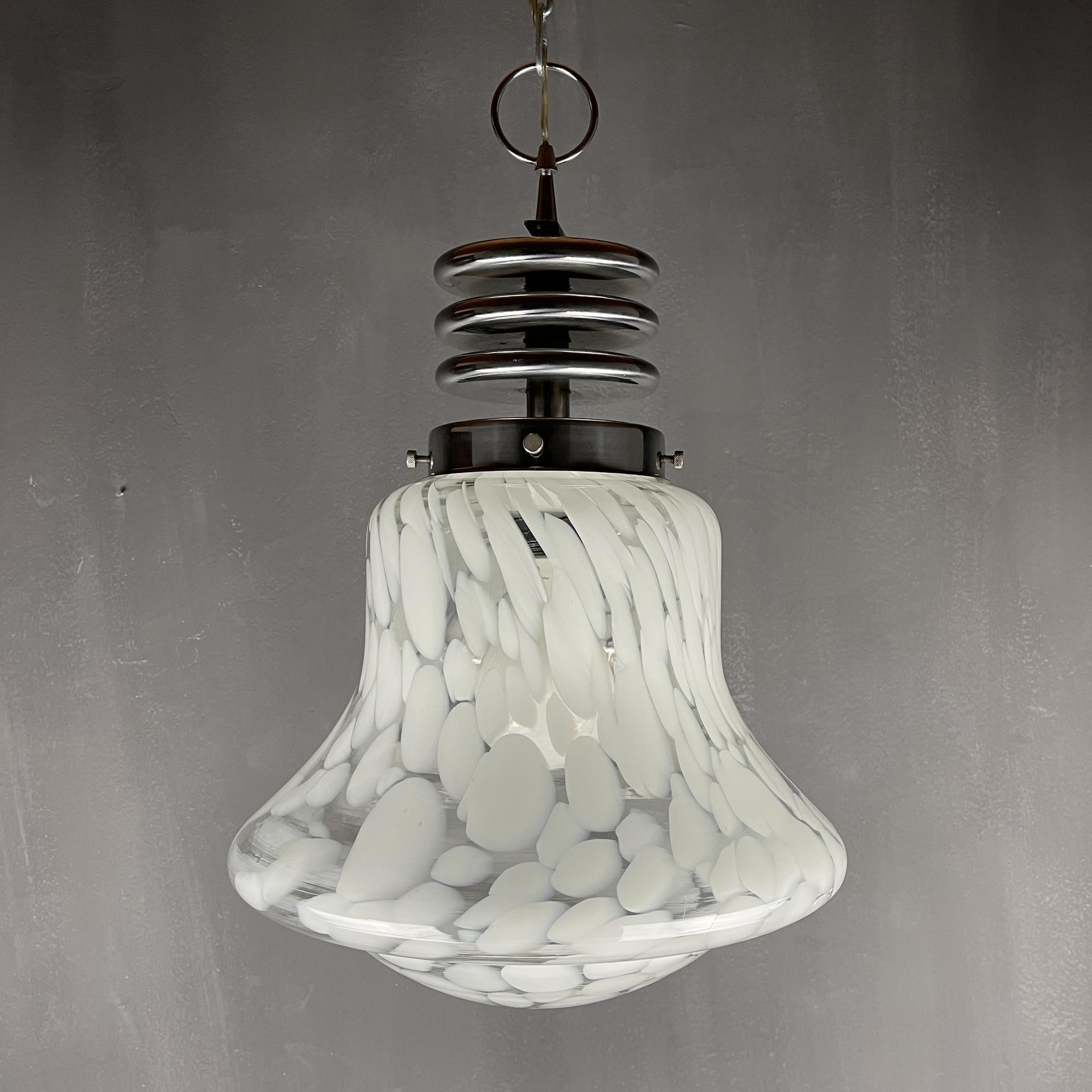 Vetro di Murano Lampada a sospensione in vetro di Murano di Carlo Nason, Italia 1960 in vendita