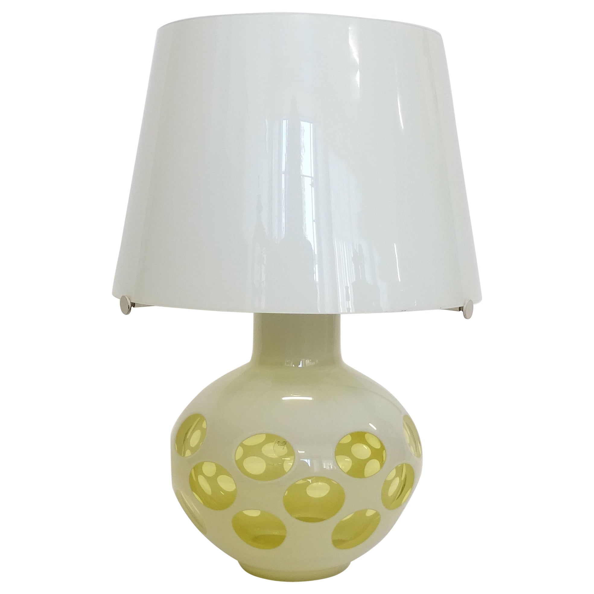 Carlo Nason Murano Glass Table Lamp for Mazzega, Italy 1970s