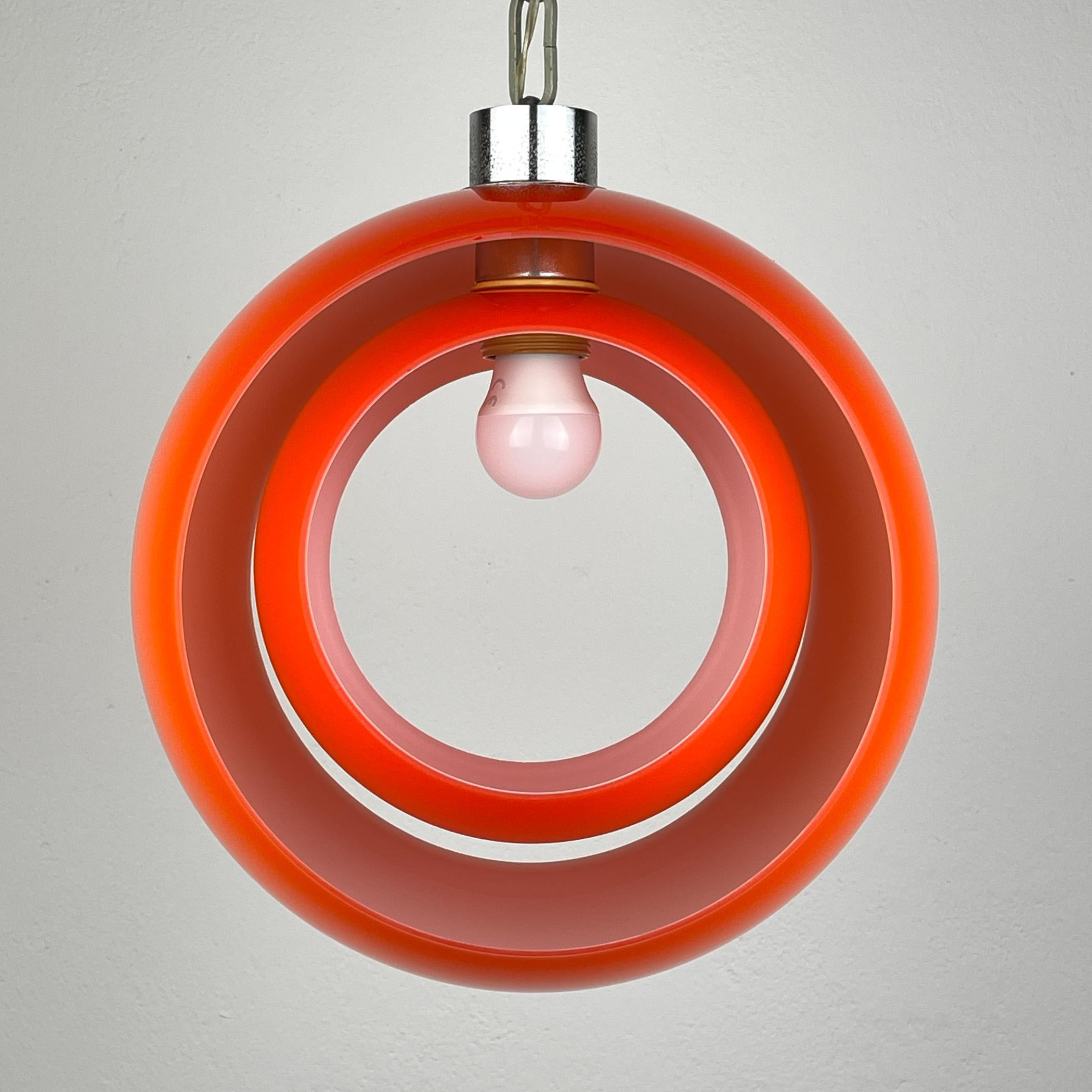 Italian Carlo Nason murano pendant lamp Eclisse, Italy 1960s For Sale