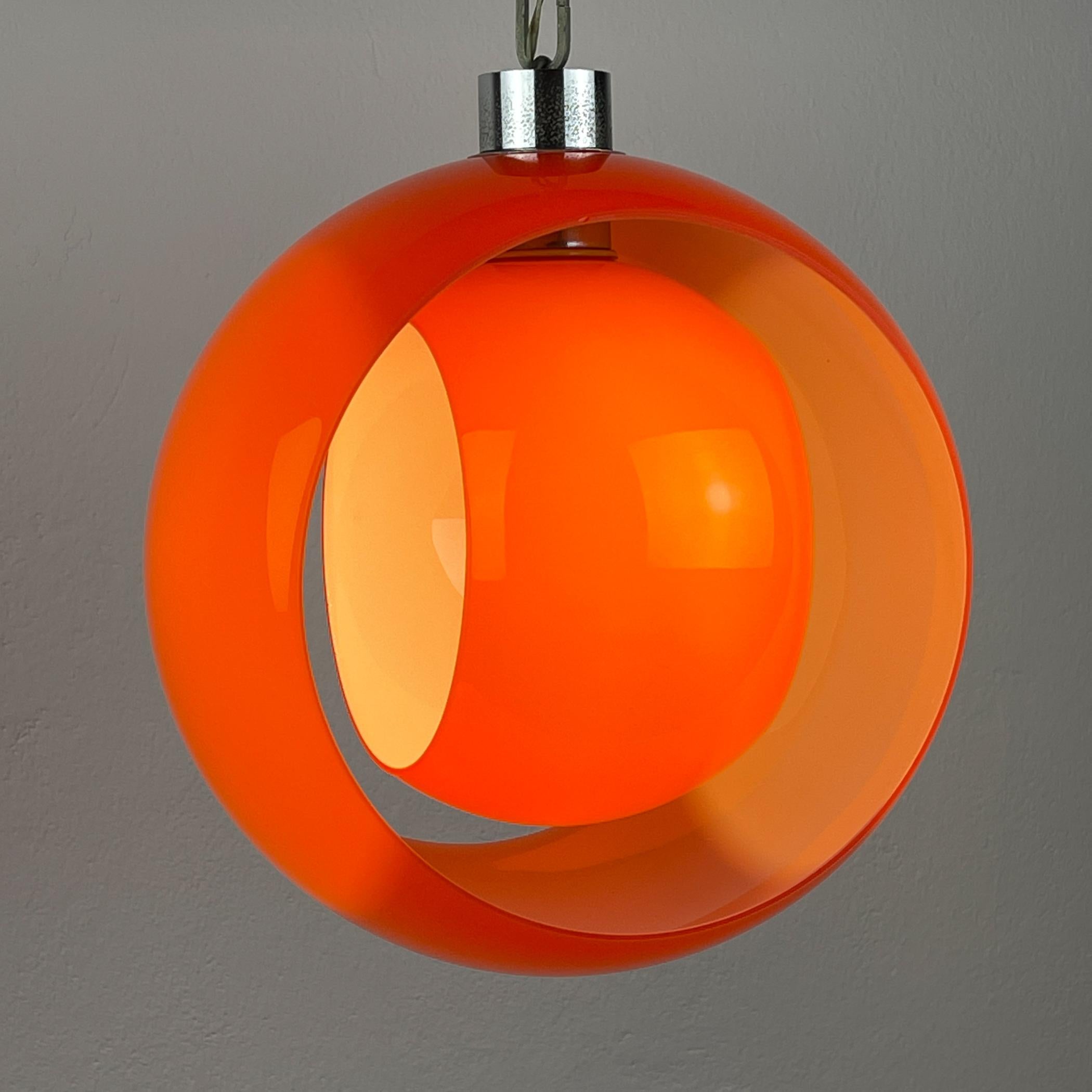 Murano Glass Carlo Nason murano pendant lamp Eclisse, Italy 1960s For Sale