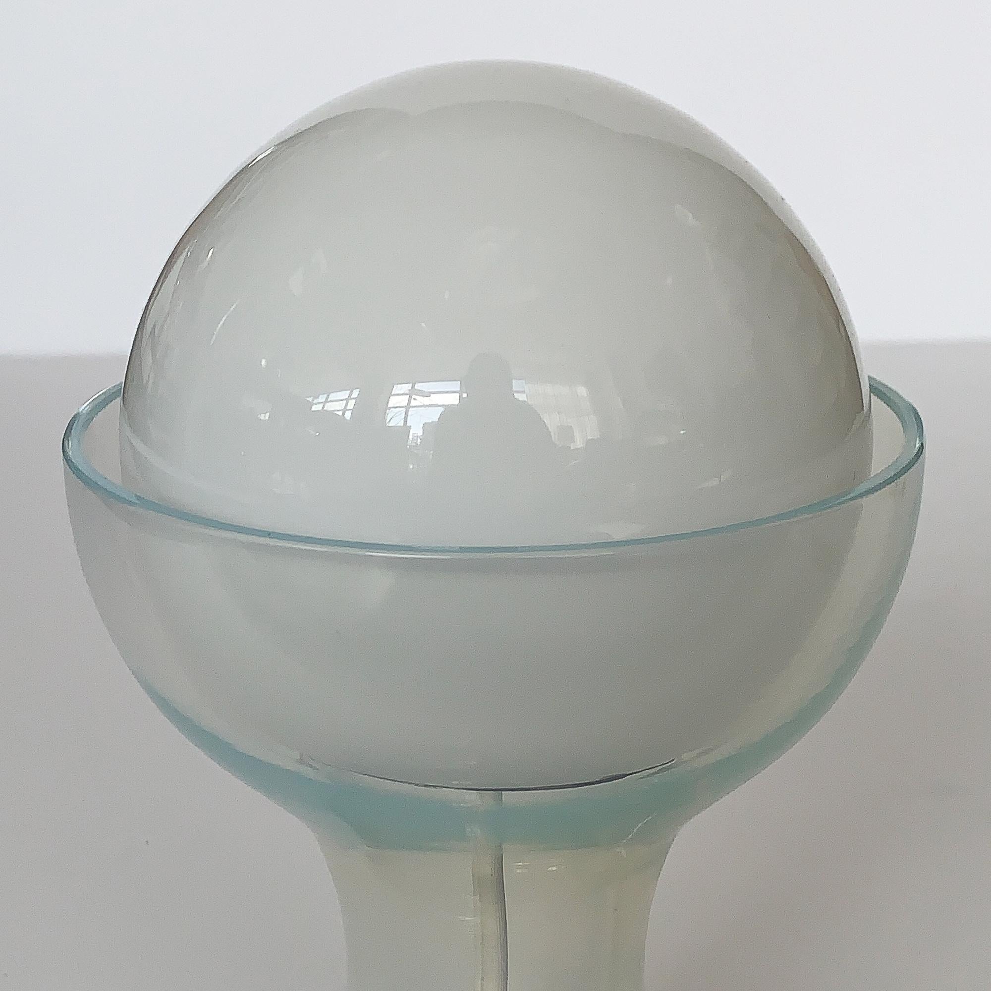 Carlo Nason Opalescent Murano Glass Petite Table Lamp for Mazzega 2