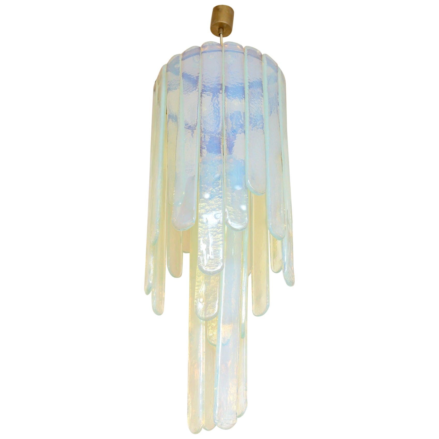 Carlo Nason Opalescent Waterfall Chandelier