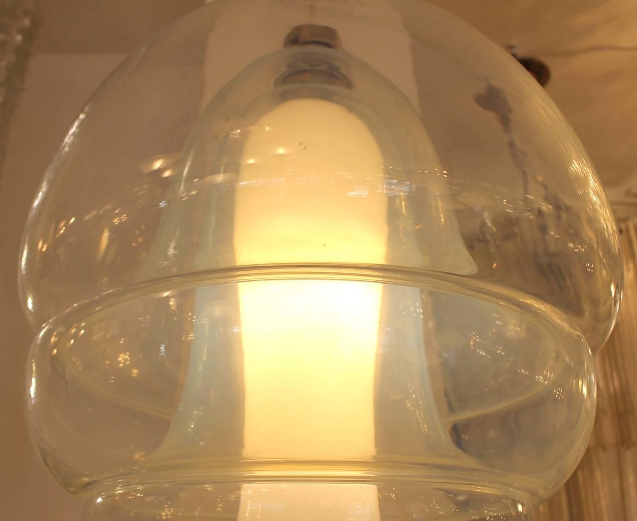 Italian Carlo Nason Pendant Lamp for Mazzega, Italy, 1960s For Sale