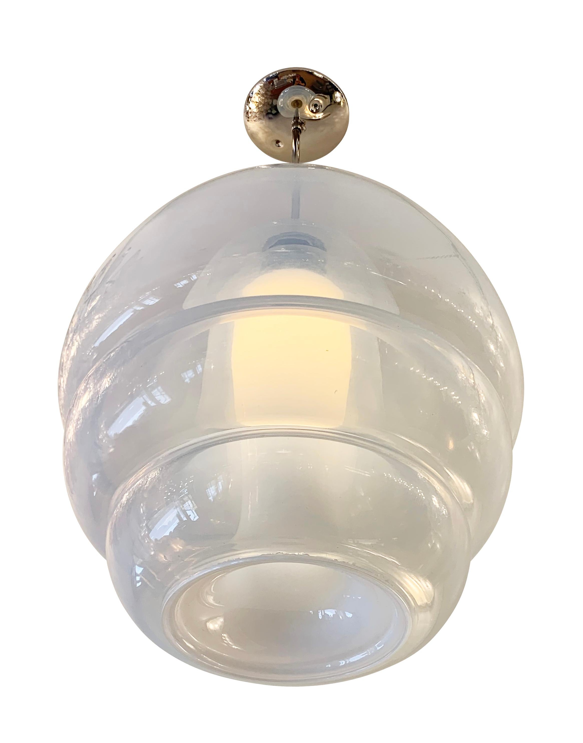 Carlo Nason Pendant Lamp for Mazzega, Italy 1960s In Good Condition For Sale In New York, NY