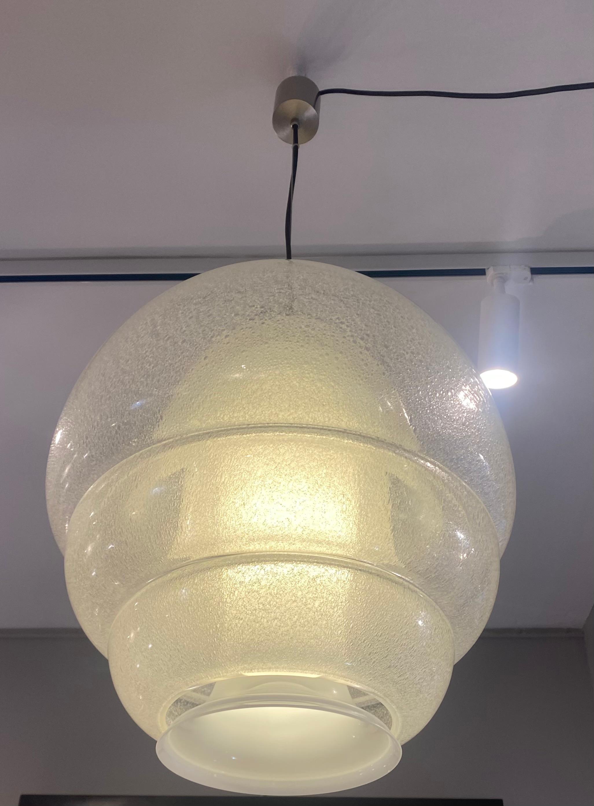 Italian Carlo Nason Pendant Lamp Polpo, Mazzega Edition, circa 1969