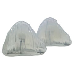 Carlo Nason for Mazzega Pair of Table Lamps "LT301 Iceberg" Italy 1970s