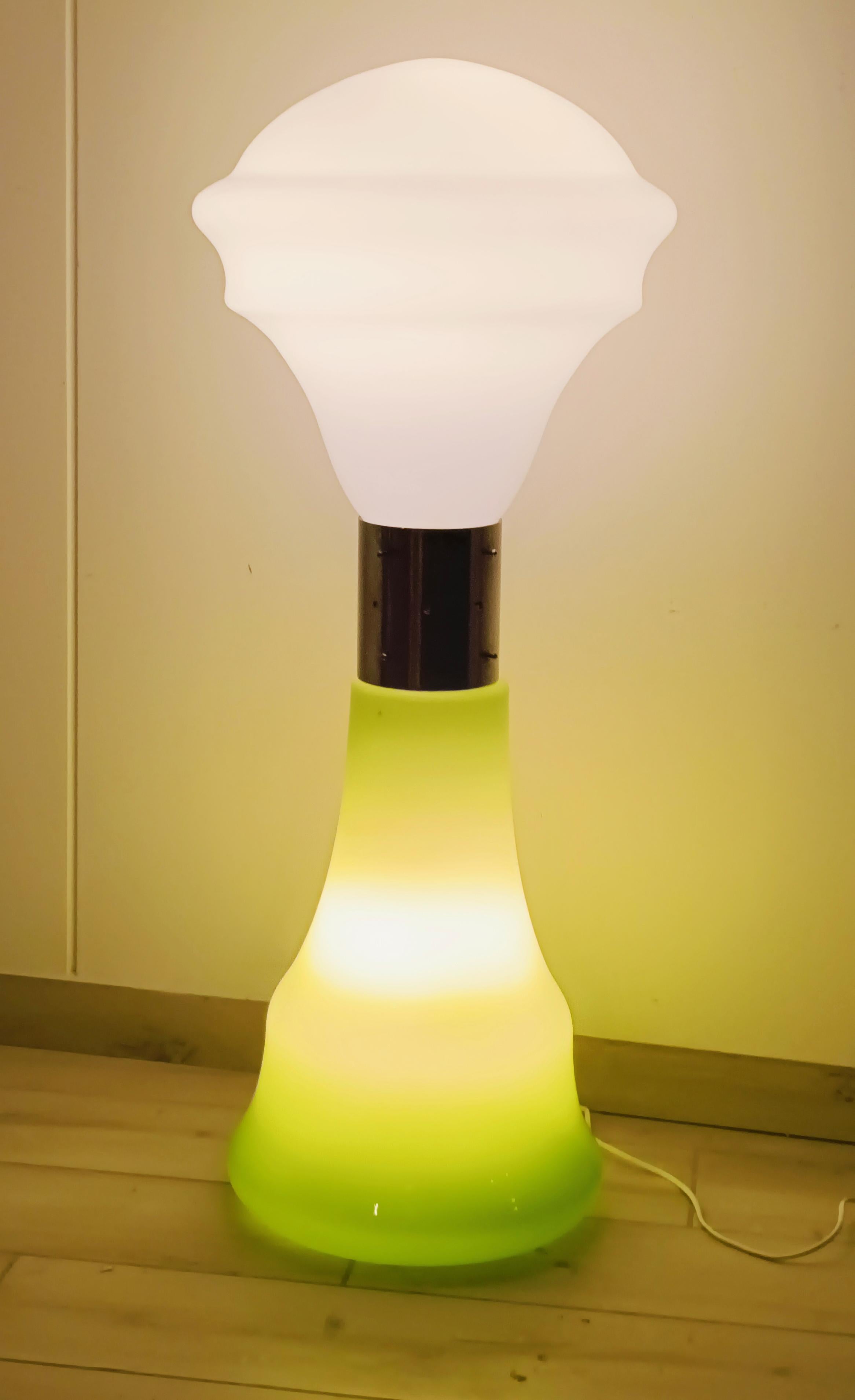 Mid-20th Century Carlo Nason per Mazzega Lampada da Terra in Vetro di Murano 