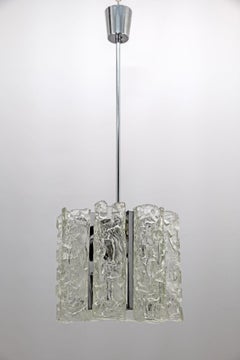 Carlo Nason Postmodern Italian Murano Glass Chandelier for Mazzega, 1970s