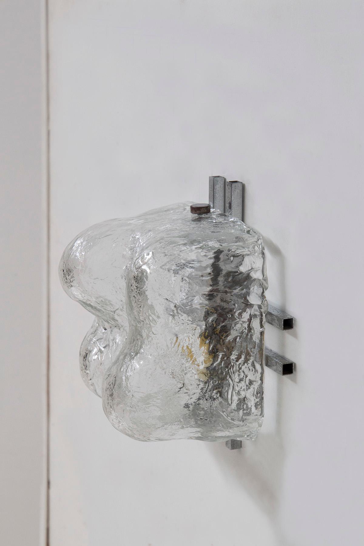 Carlo Nason Set of tre Wall Lamp for Mazzega in Murano Glass In Good Condition In Milano, IT