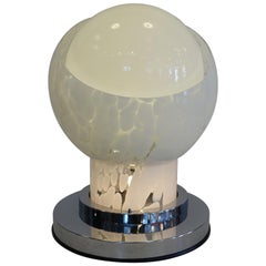 Carlo Nason Space Age Blown Murano Glass Italian Table Lamp for Mazzega, 1960s
