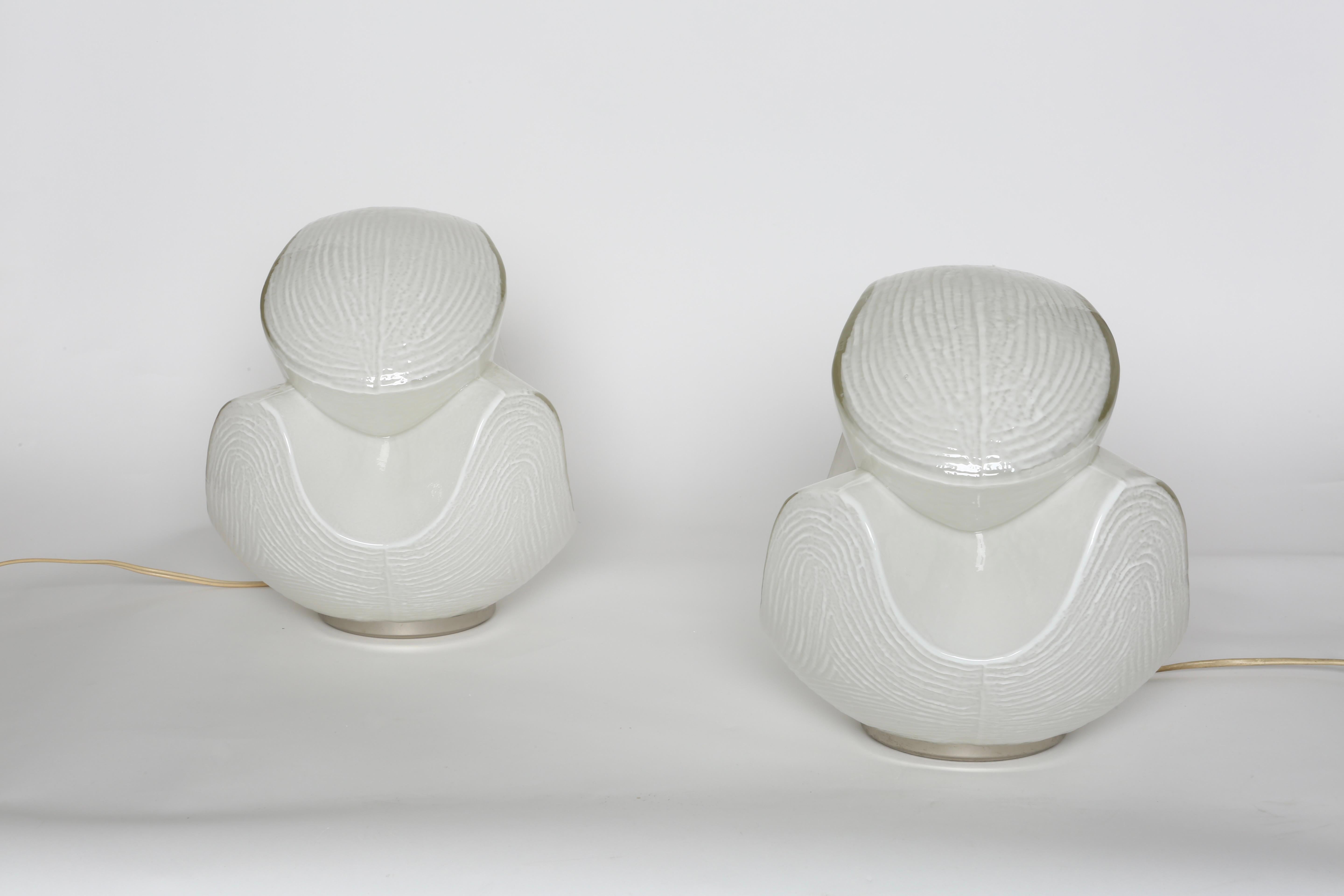 Carlo Nason style table lampa, a pair For Sale 11