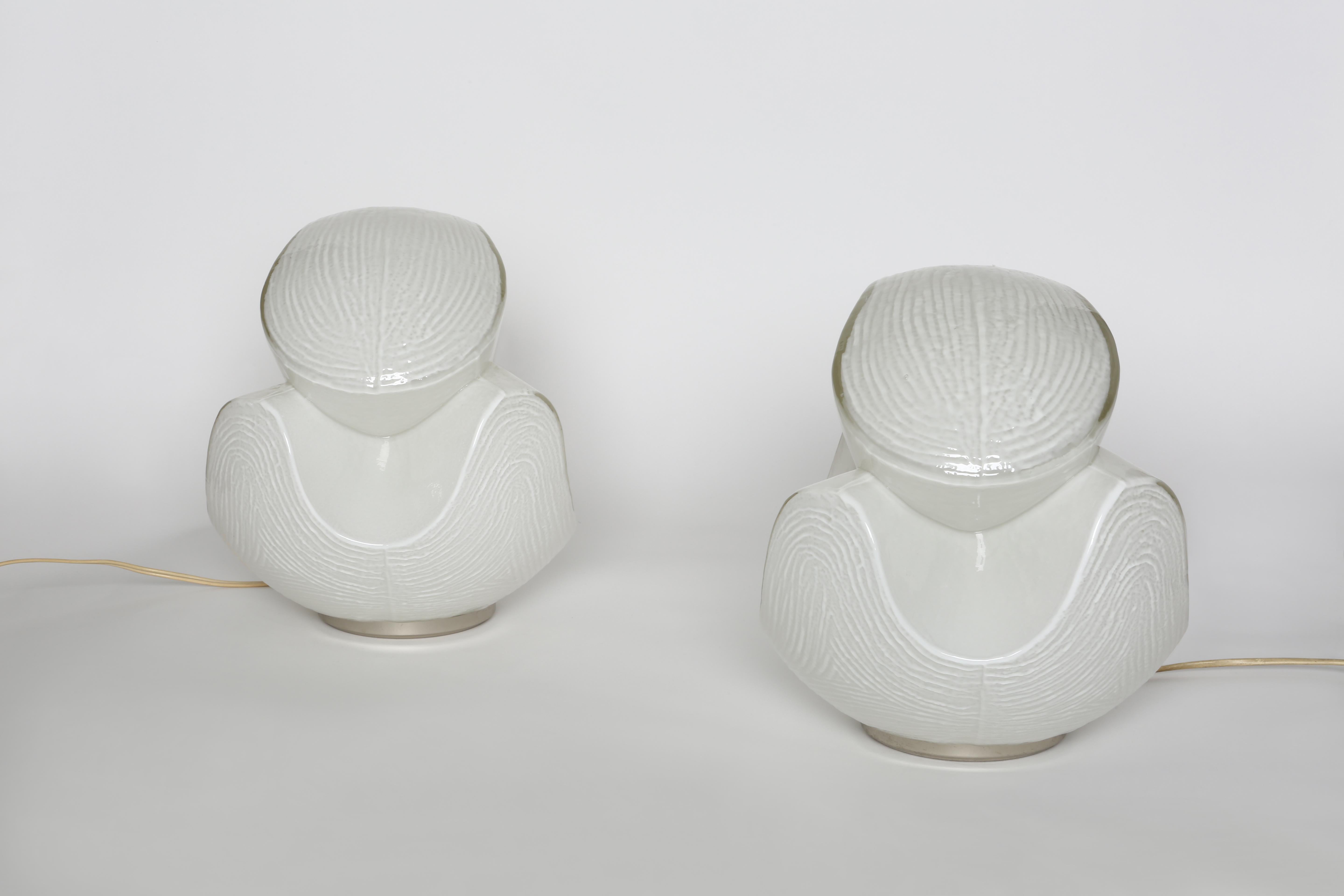 Mid-Century Modern Carlo Nason style table lampa, a pair For Sale