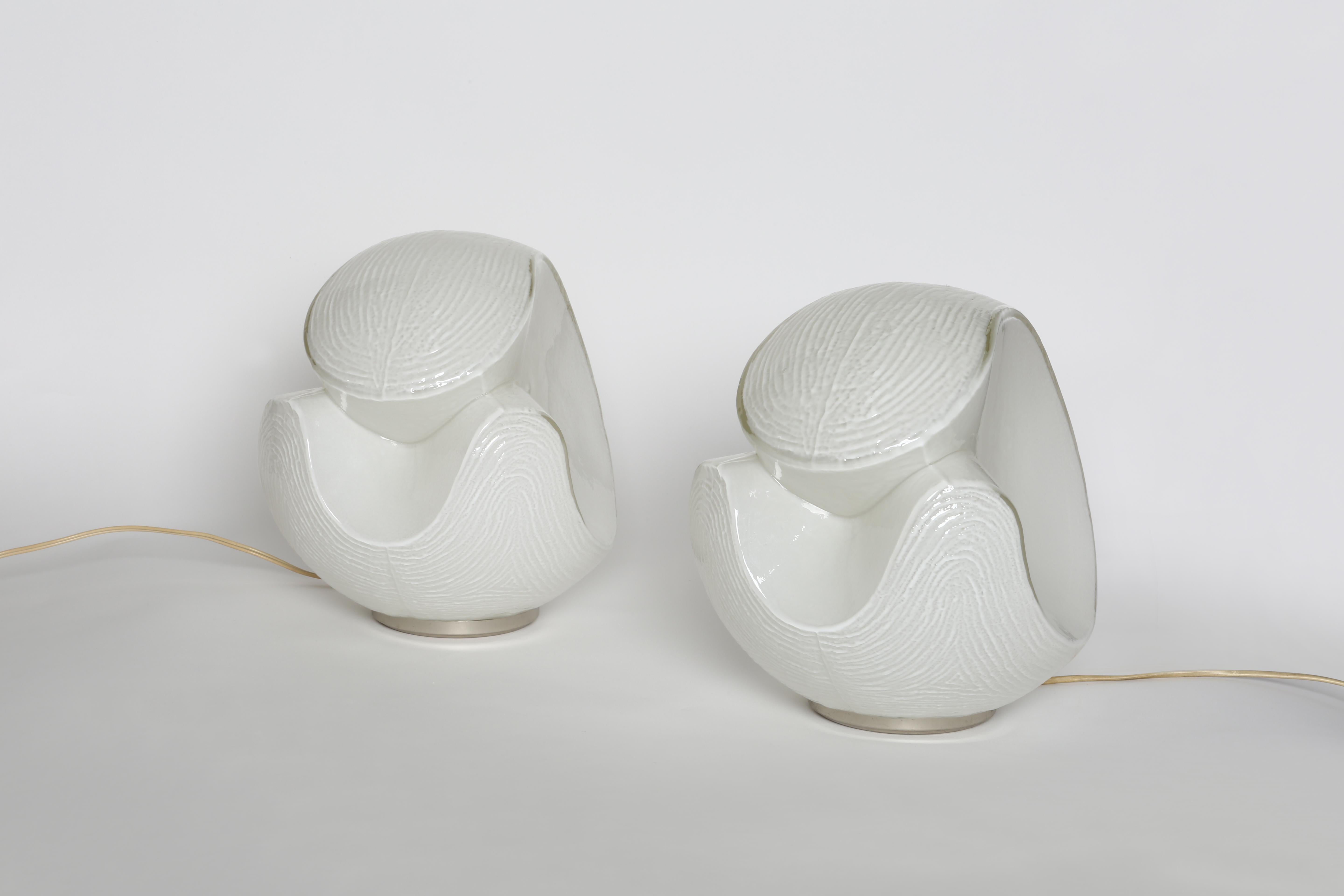 Carlo Nason style table lampa, a pair For Sale 2
