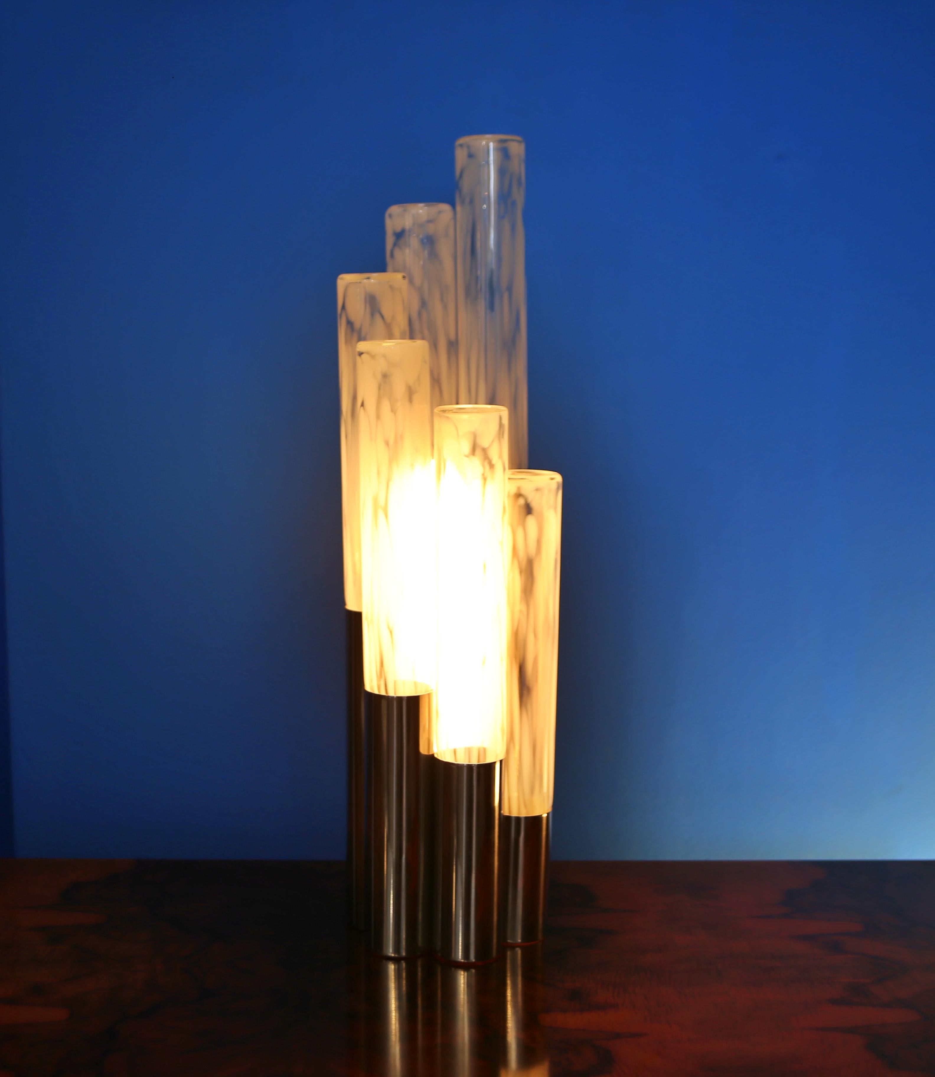 Mid-Century Modern Carlo Nason table lamp from the 70s For Sale