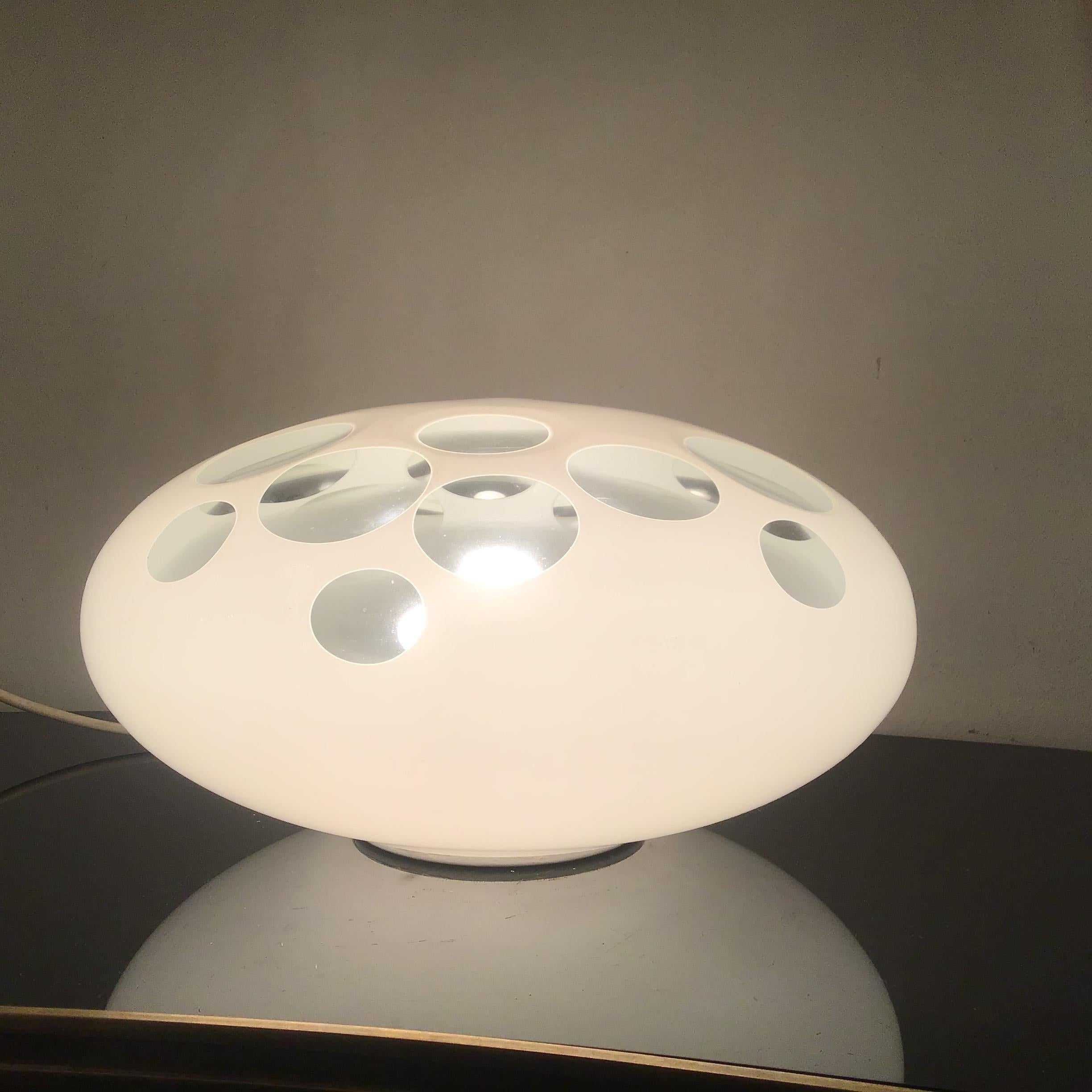 Carlo Nason Table Lamp Murano Glass Metal 1968 Italy For Sale 10
